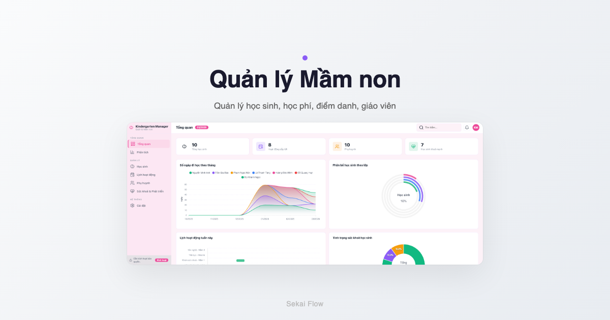 Điểm danh học sinh mầm non bằng Google Sheets — Miễn phí