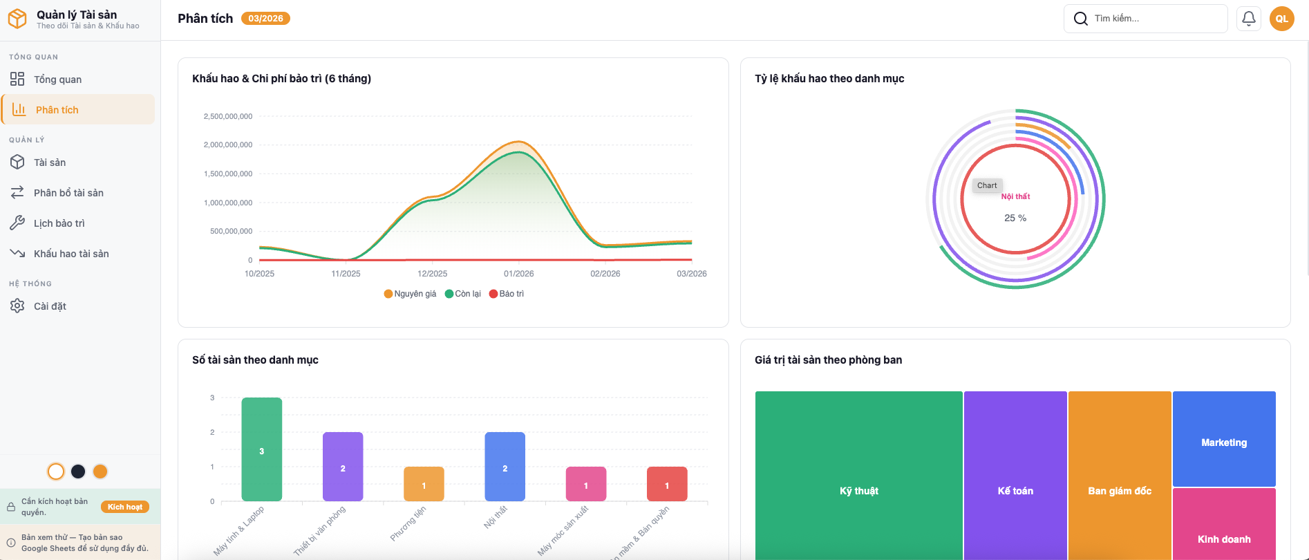 Quản lý Tài sản screenshot 2