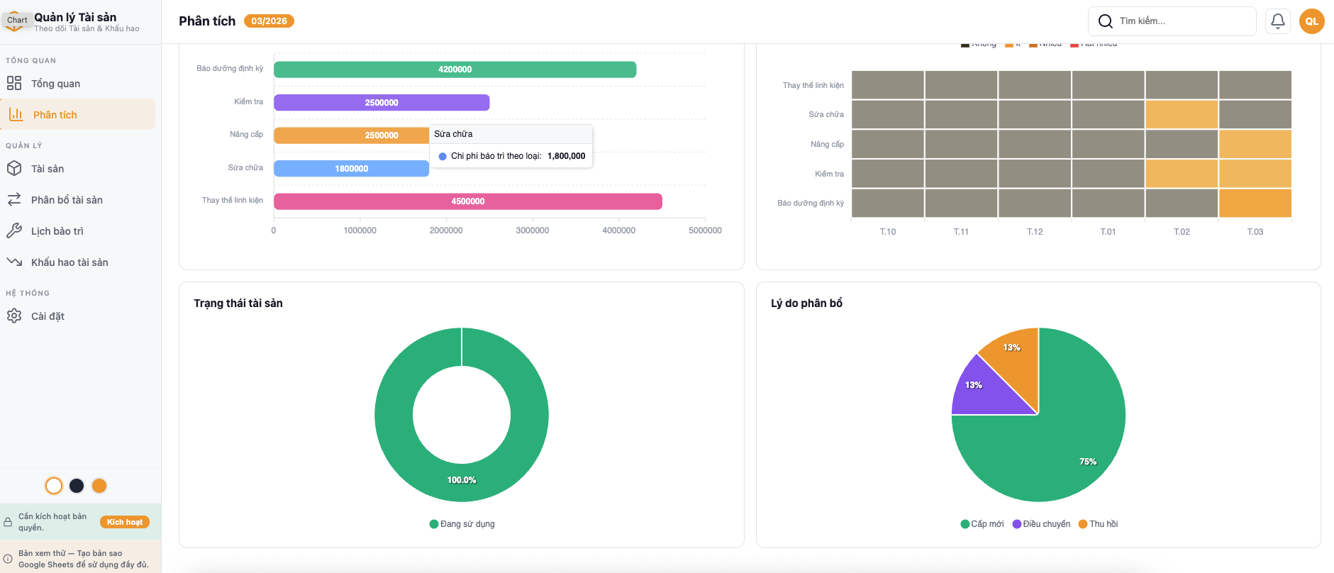 Quản lý Tài sản screenshot 3