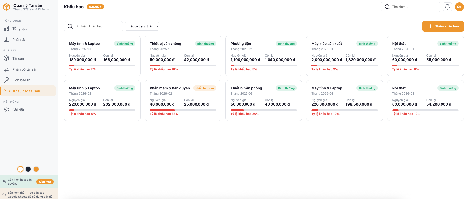 Quản lý Tài sản screenshot 6