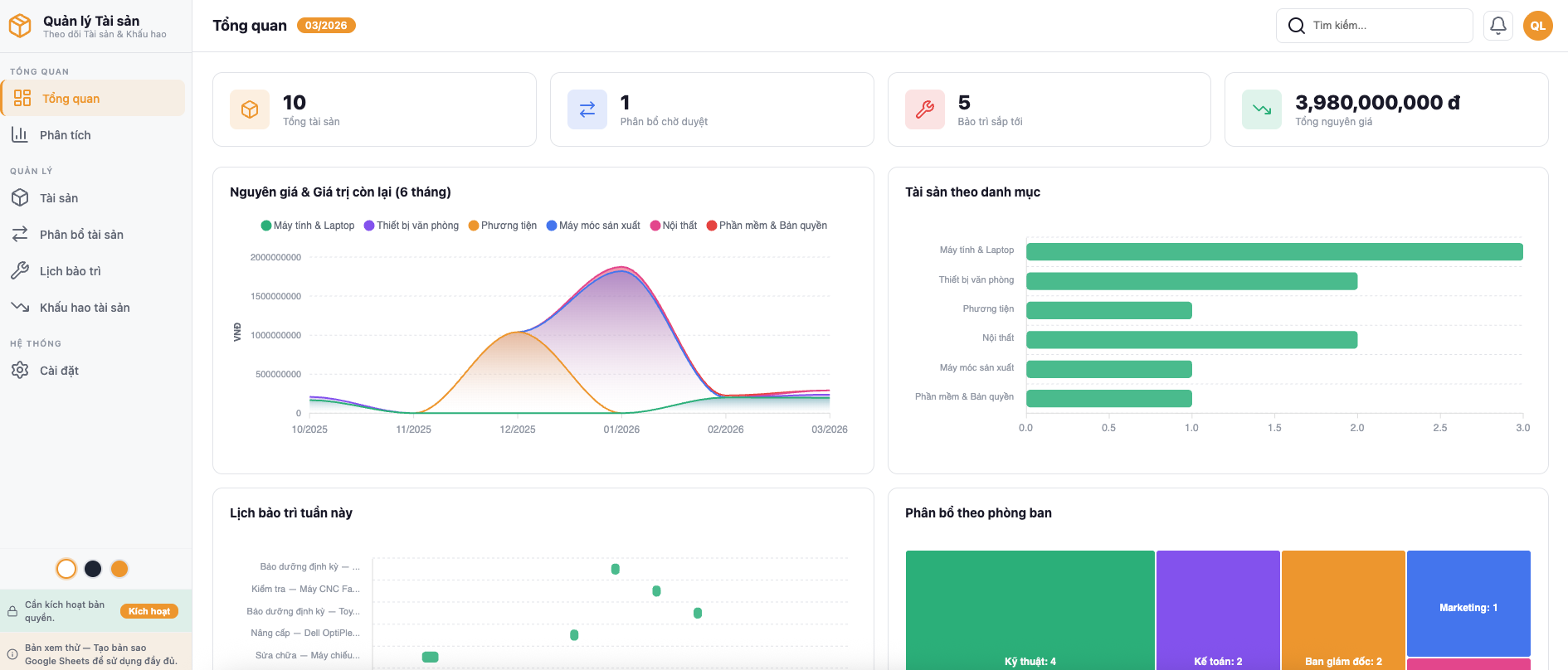 Quản lý Tài sản