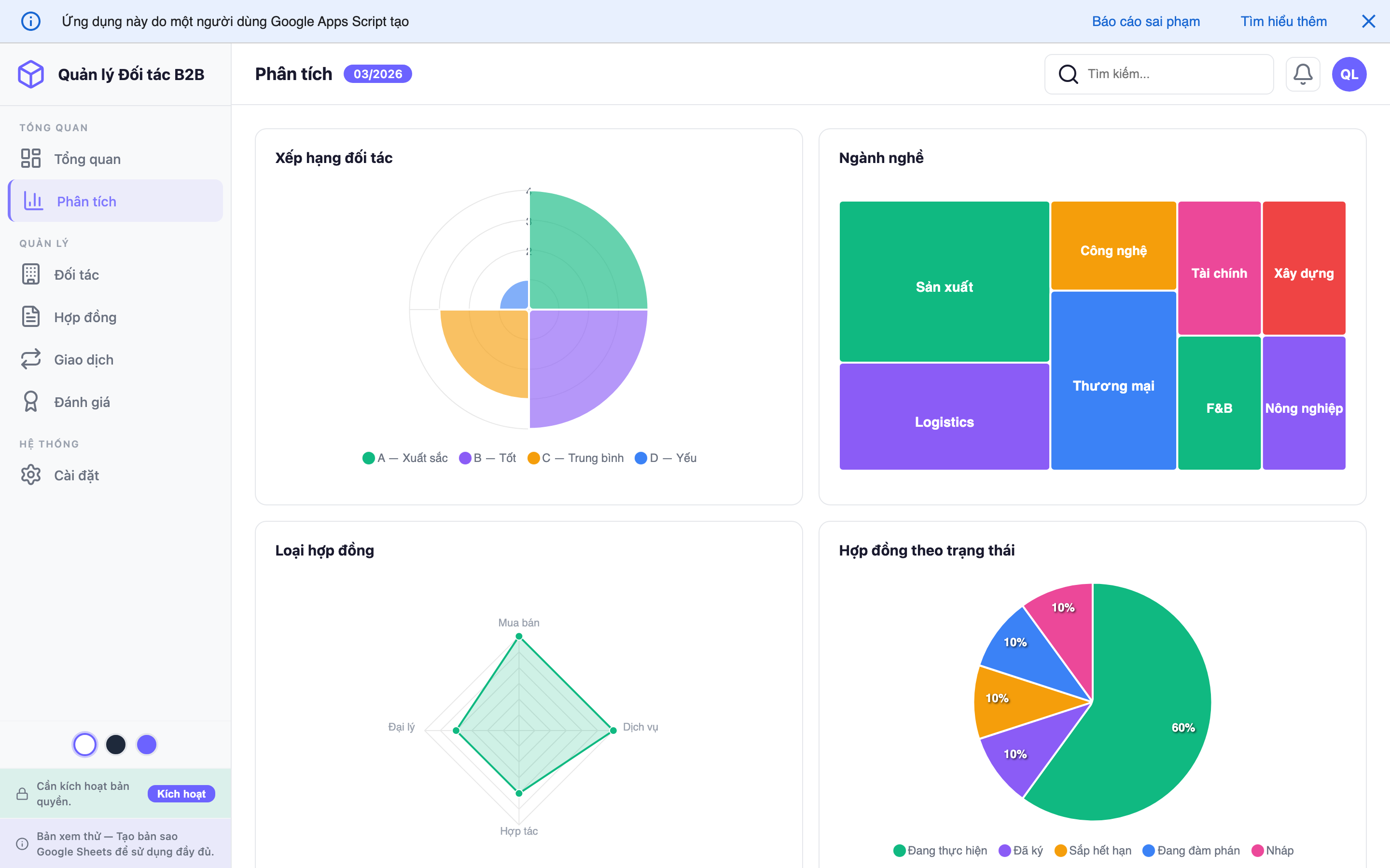 Quản lý Đối tác screenshot 2