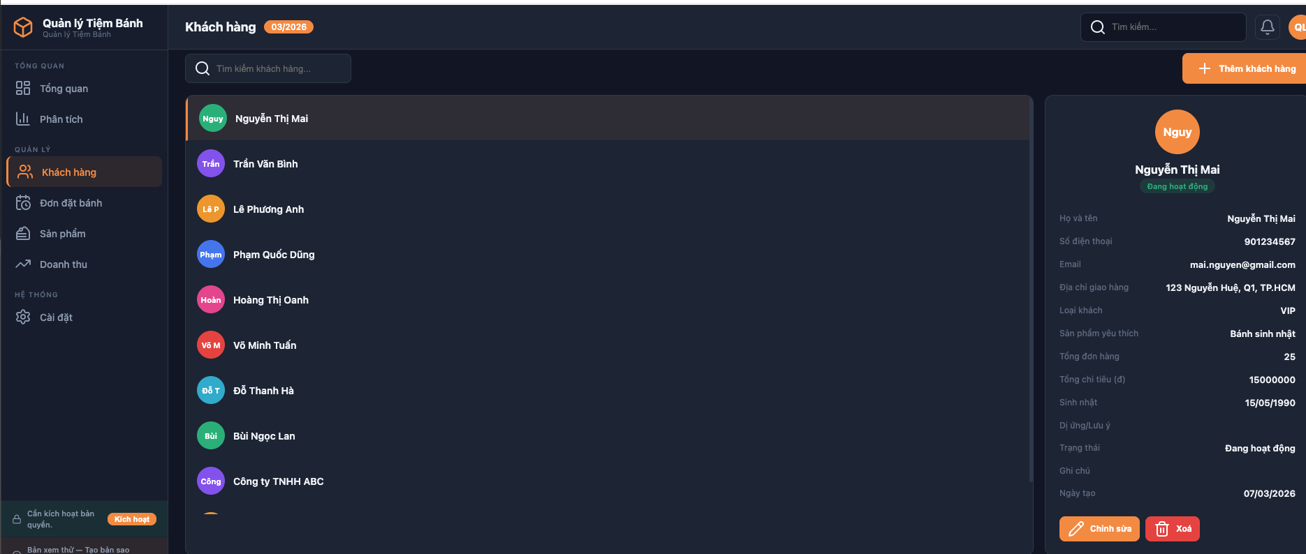 Quản lý Tiệm Bánh screenshot 4