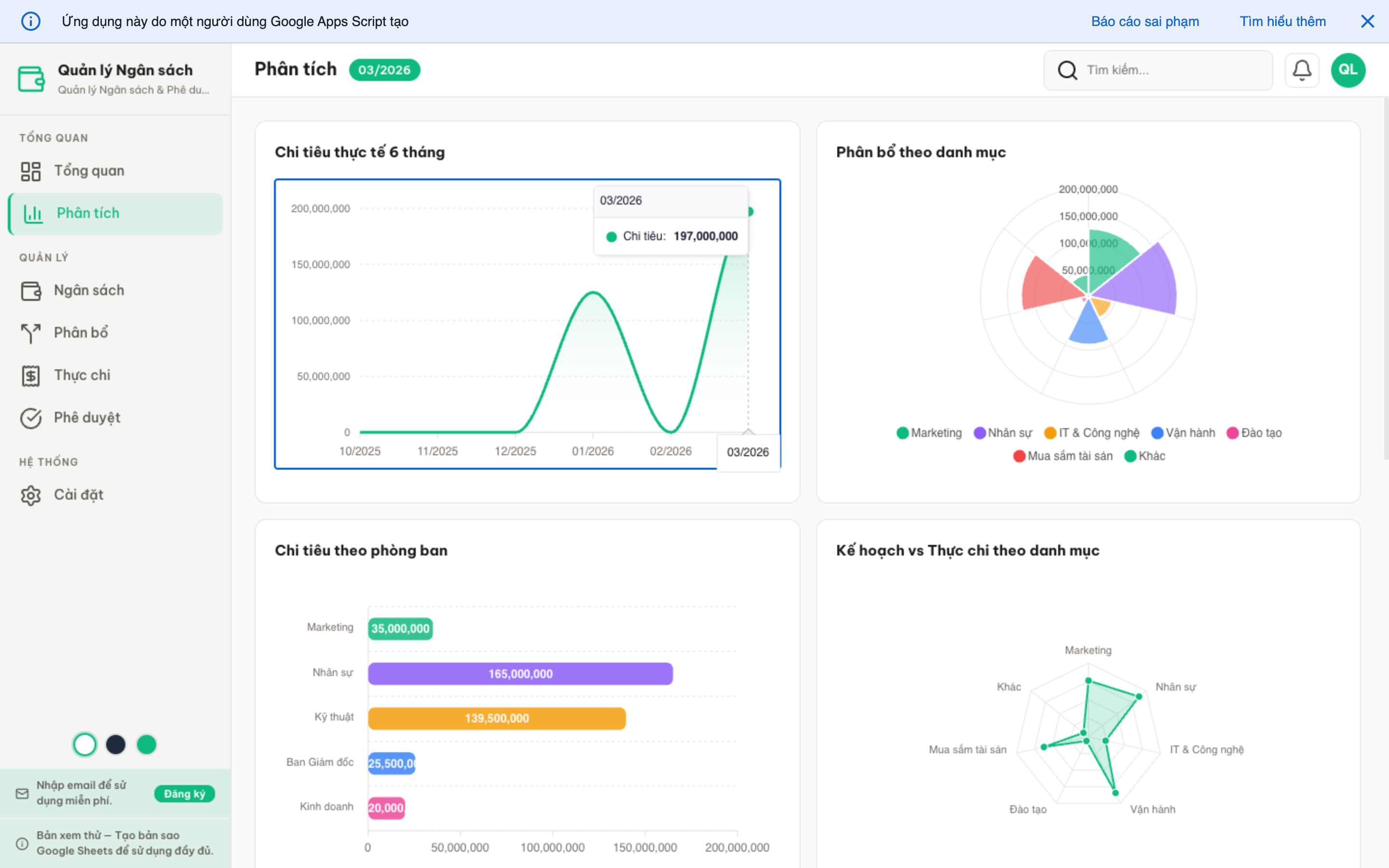 Ngân sách screenshot 3