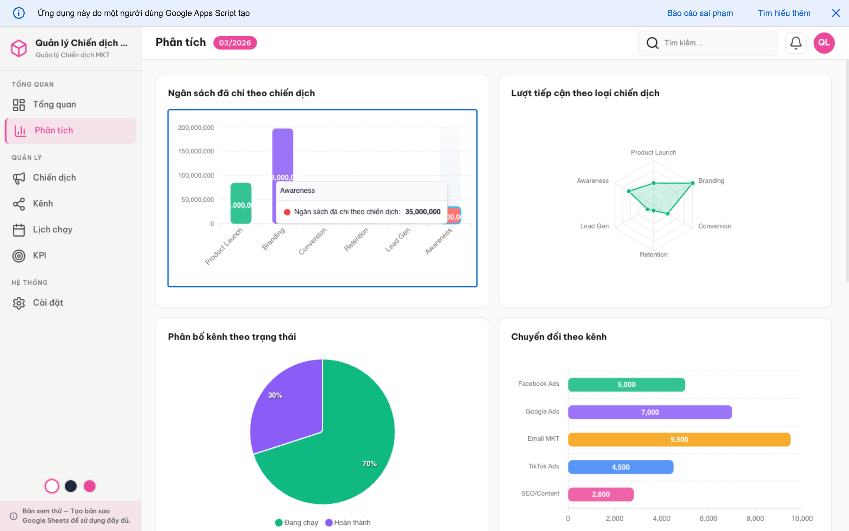 Chiến dịch MKT screenshot 3