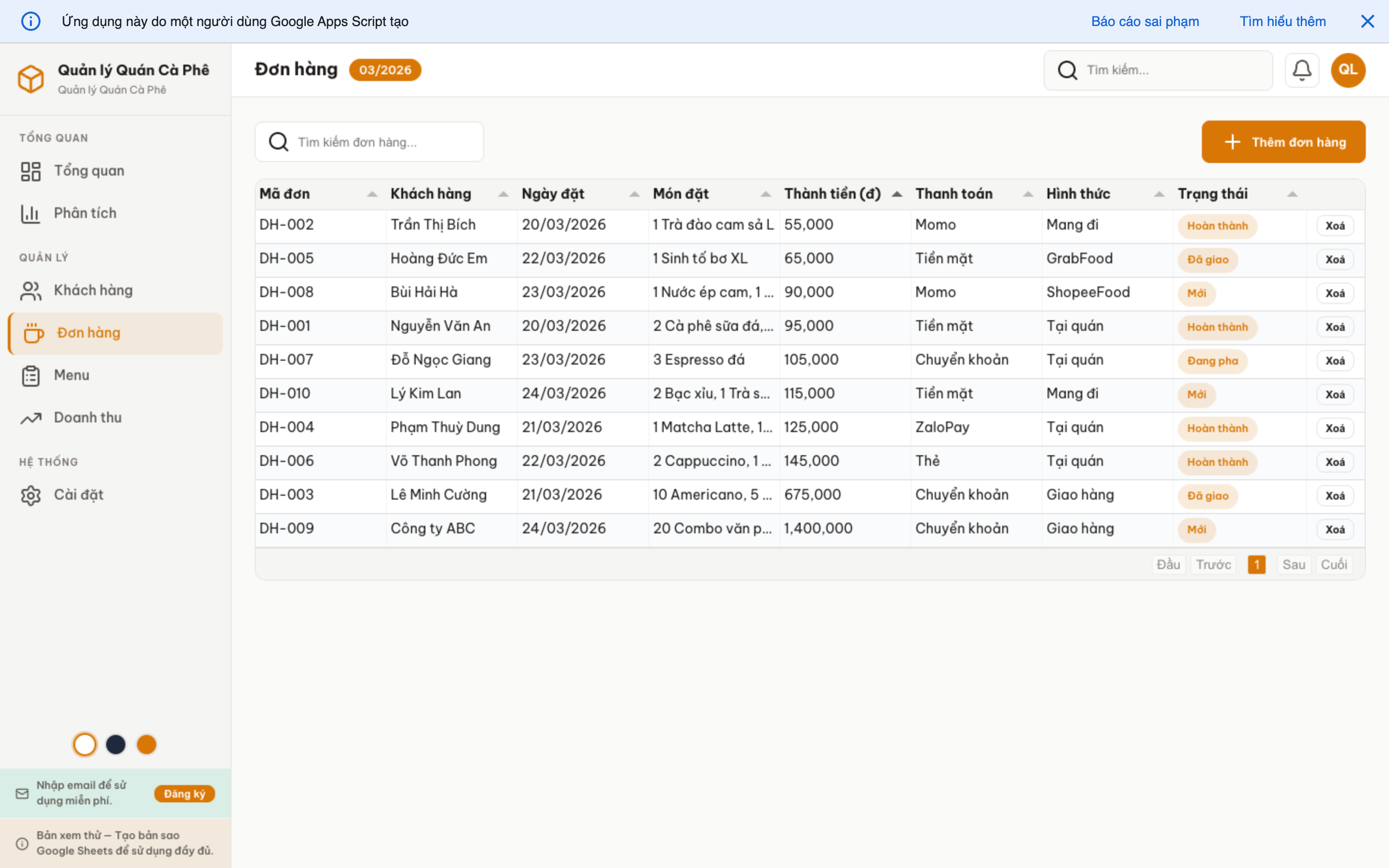 Quán Cà Phê screenshot 6