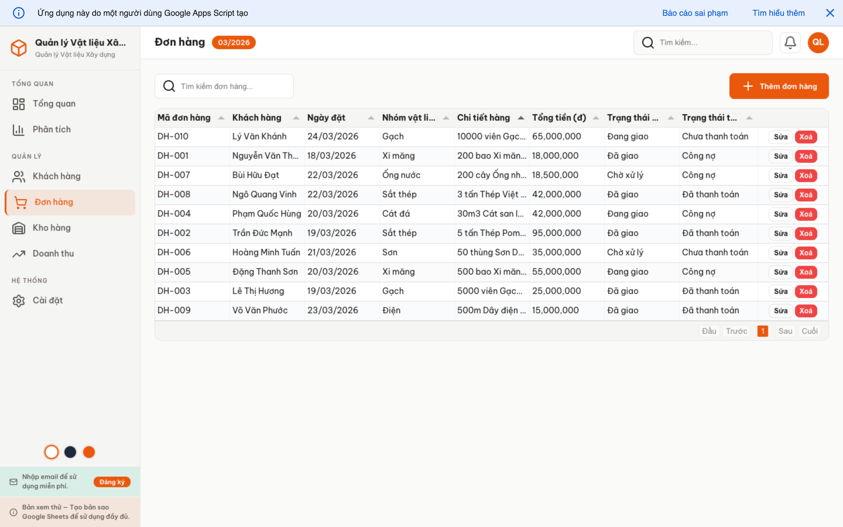 Vật liệu XD screenshot 5