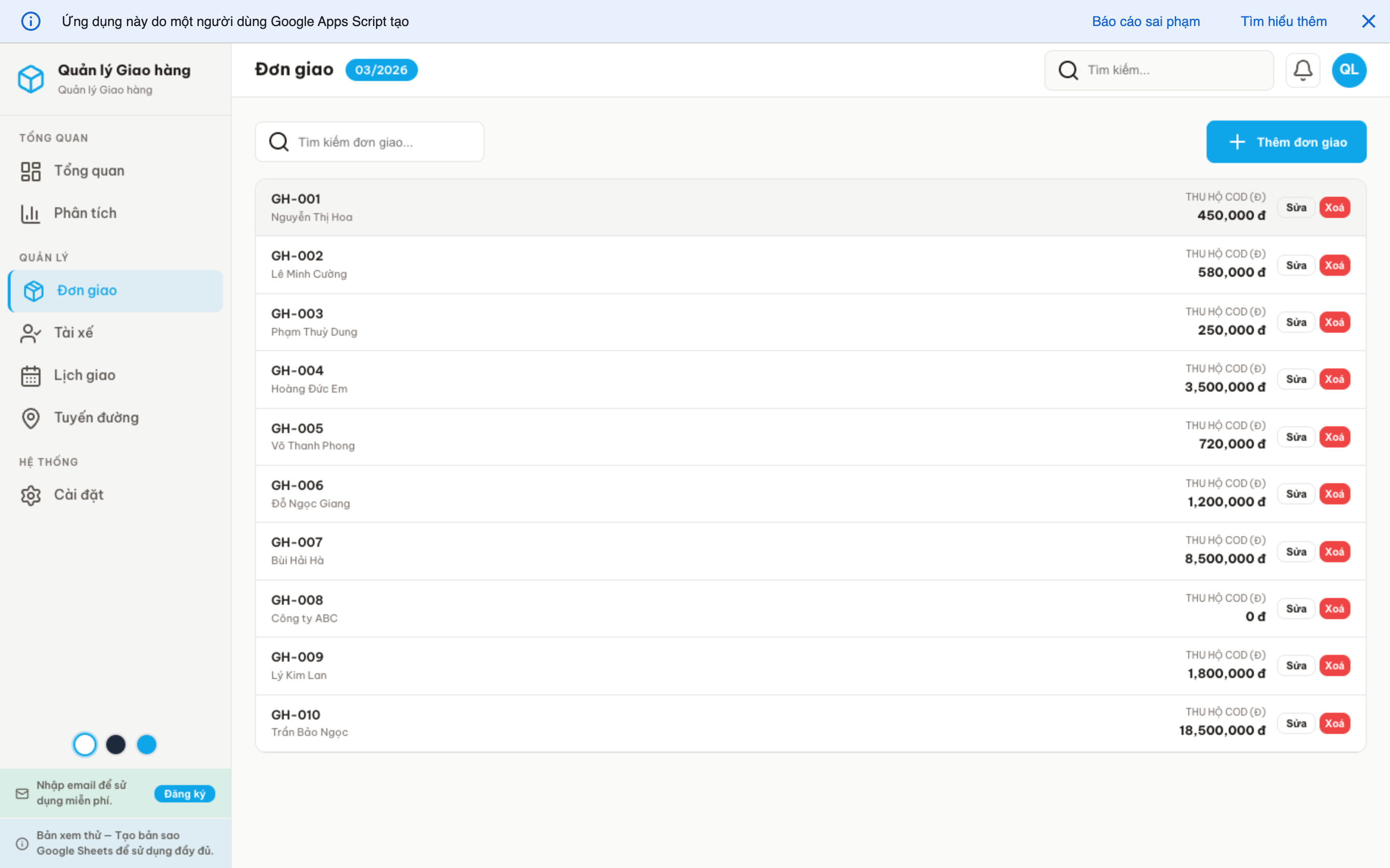 Giao hàng screenshot 4