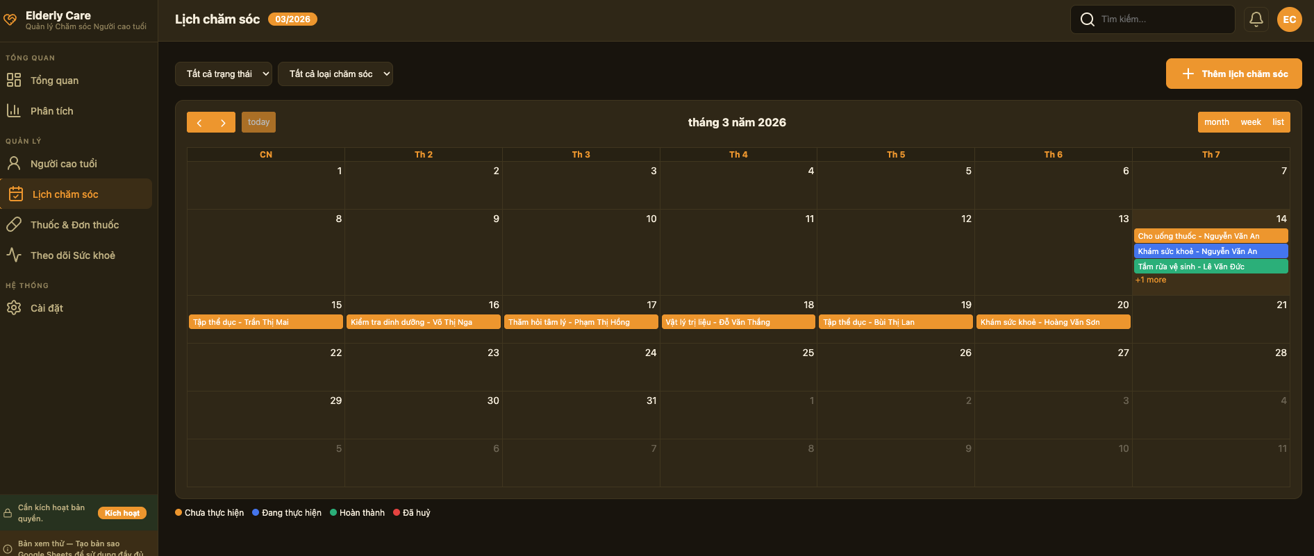 Chăm sóc Người cao tuổi screenshot 5
