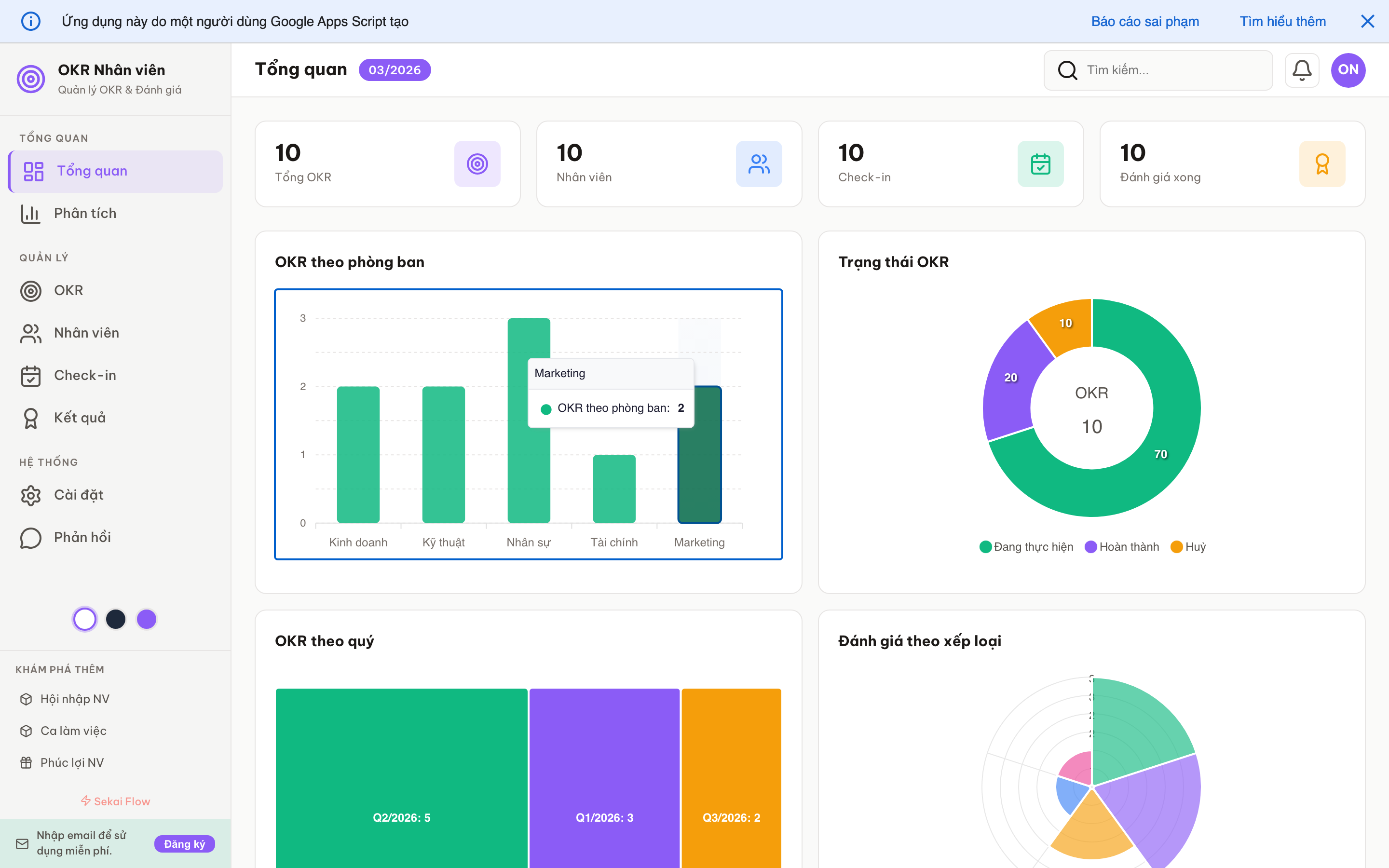OKR Nhân viên screenshot 1