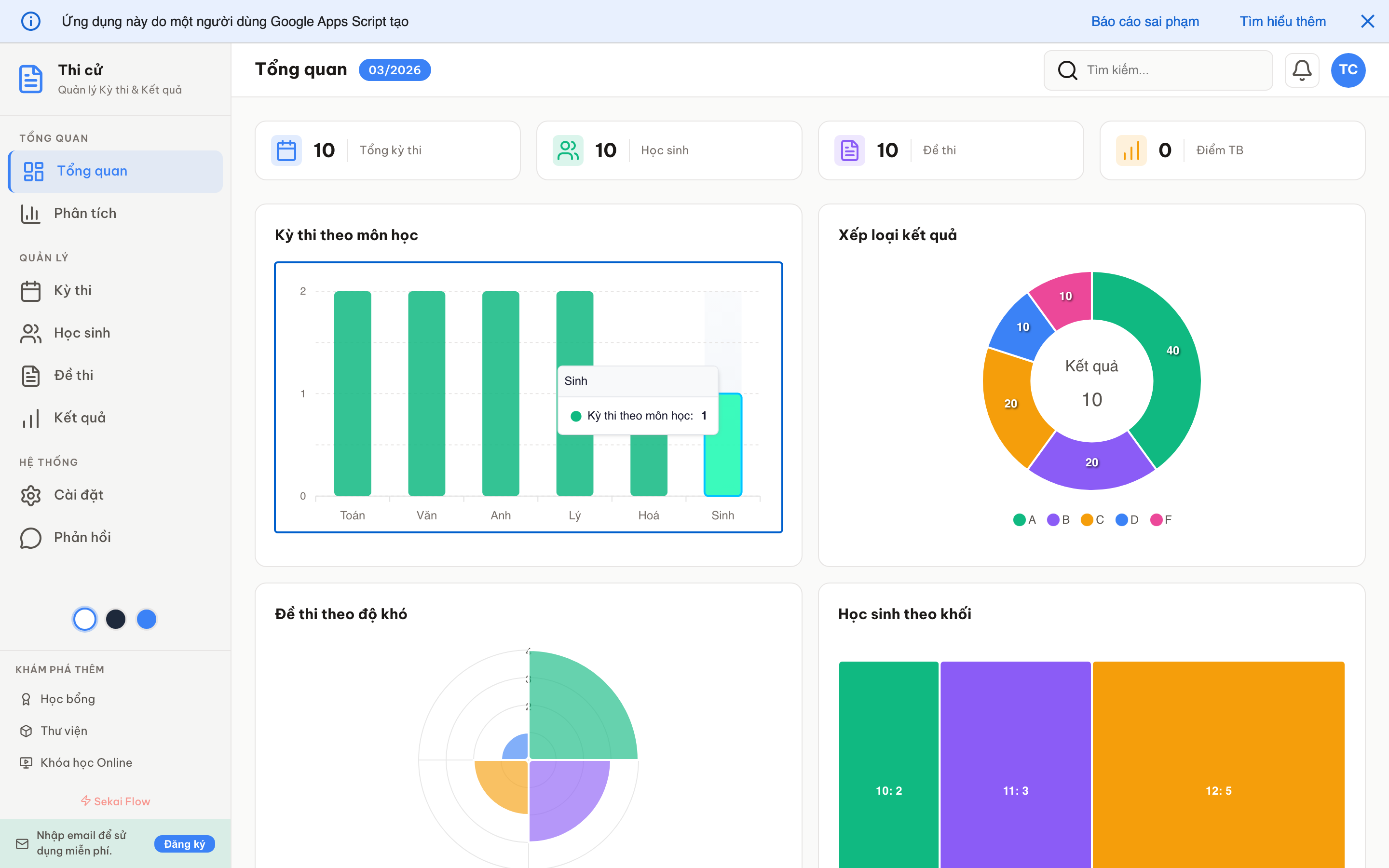 Thi cử screenshot 1