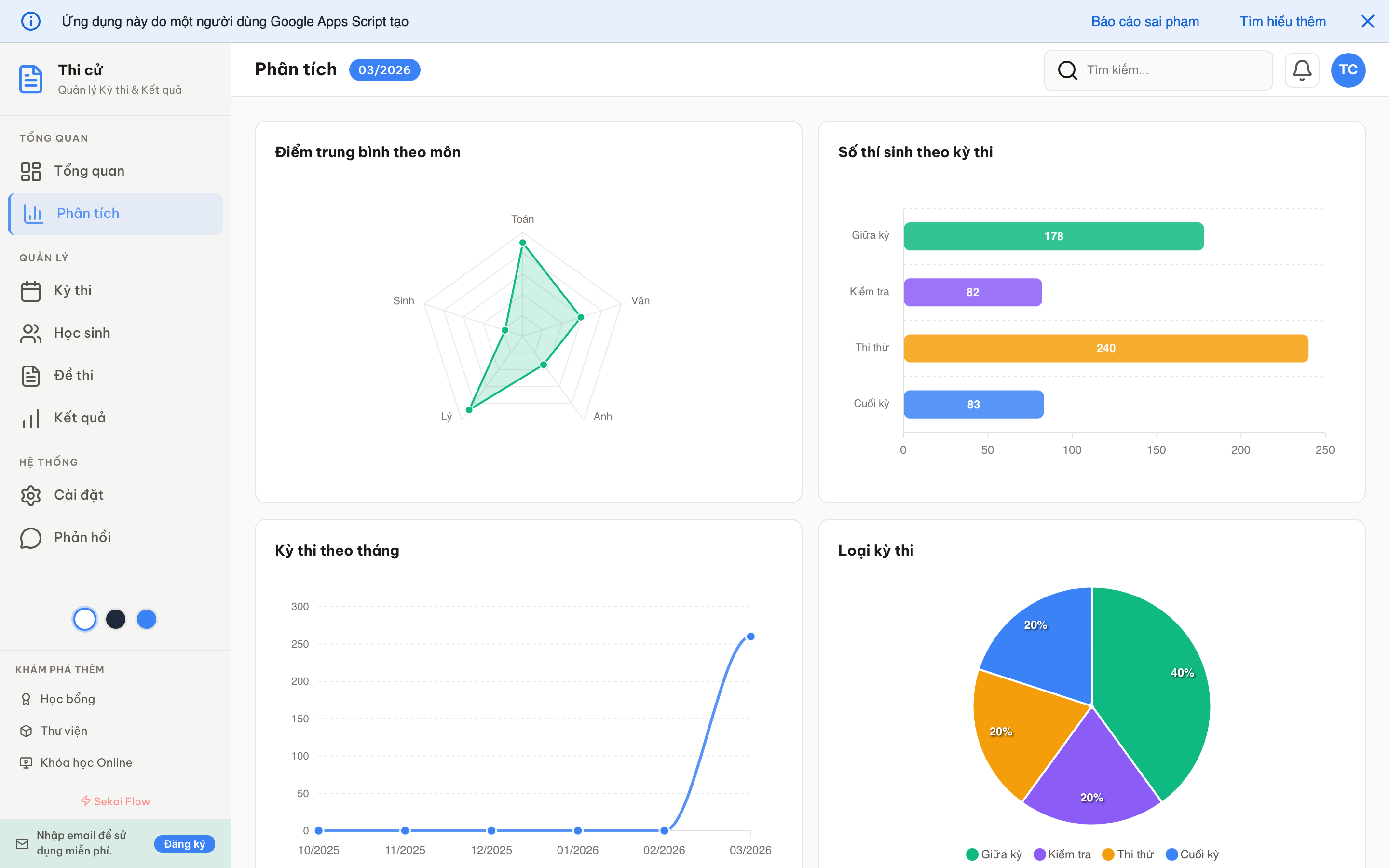 Thi cử screenshot 2