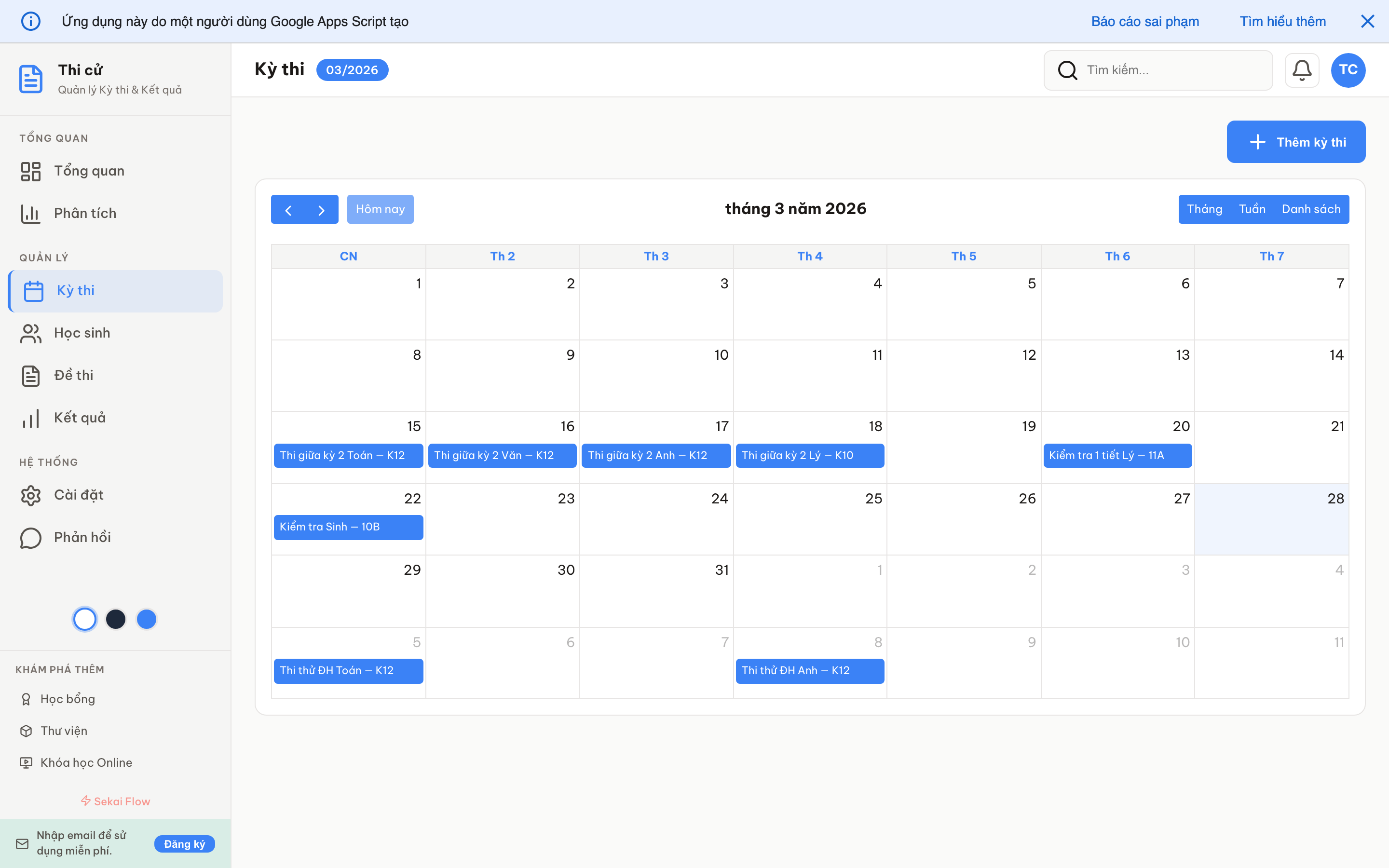 Thi cử screenshot 4