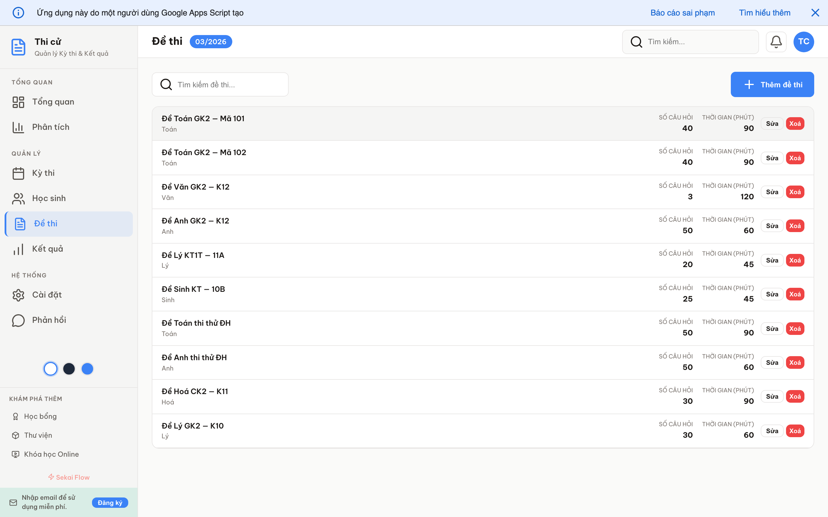 Thi cử screenshot 7