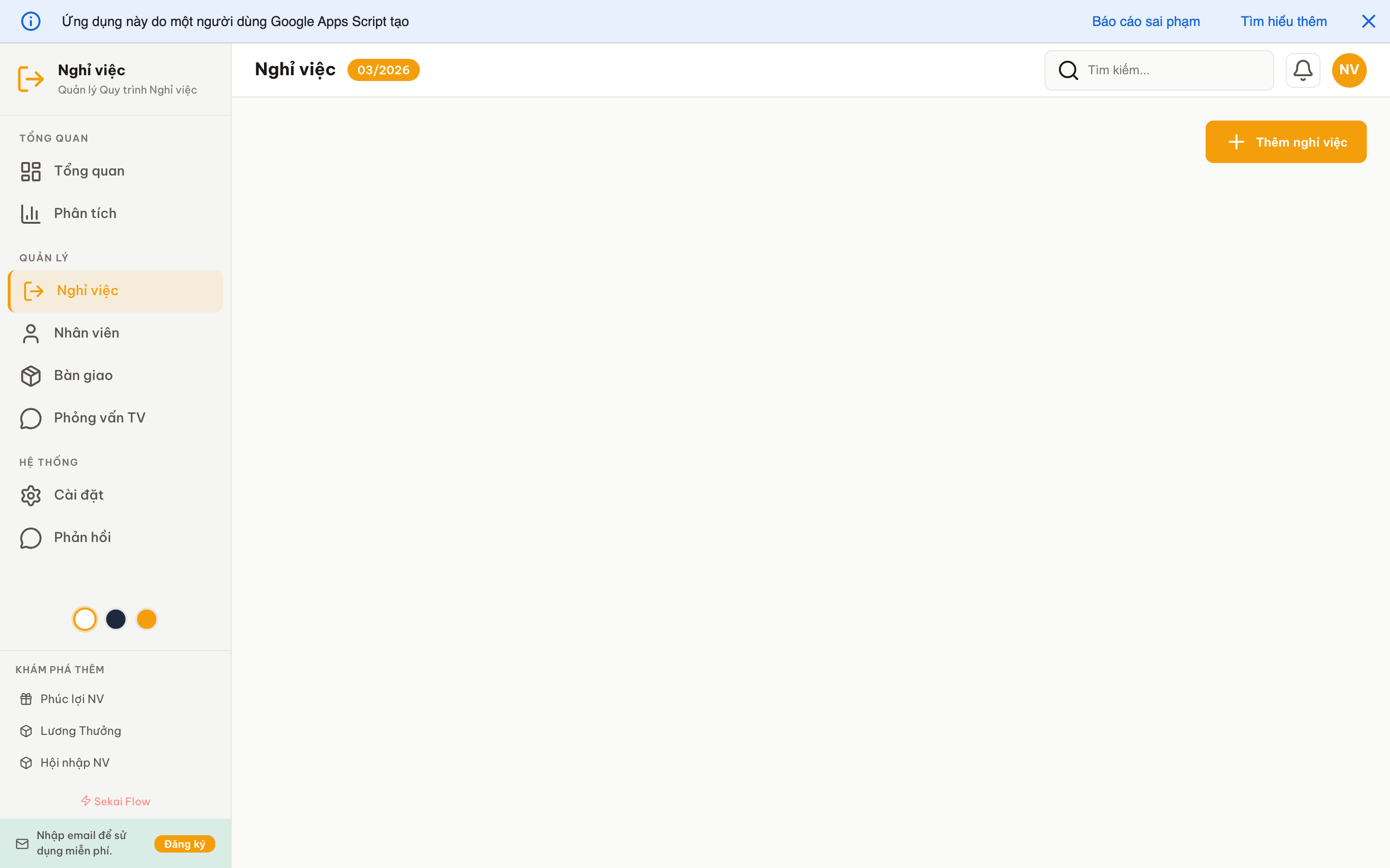 Nghỉ việc screenshot 4