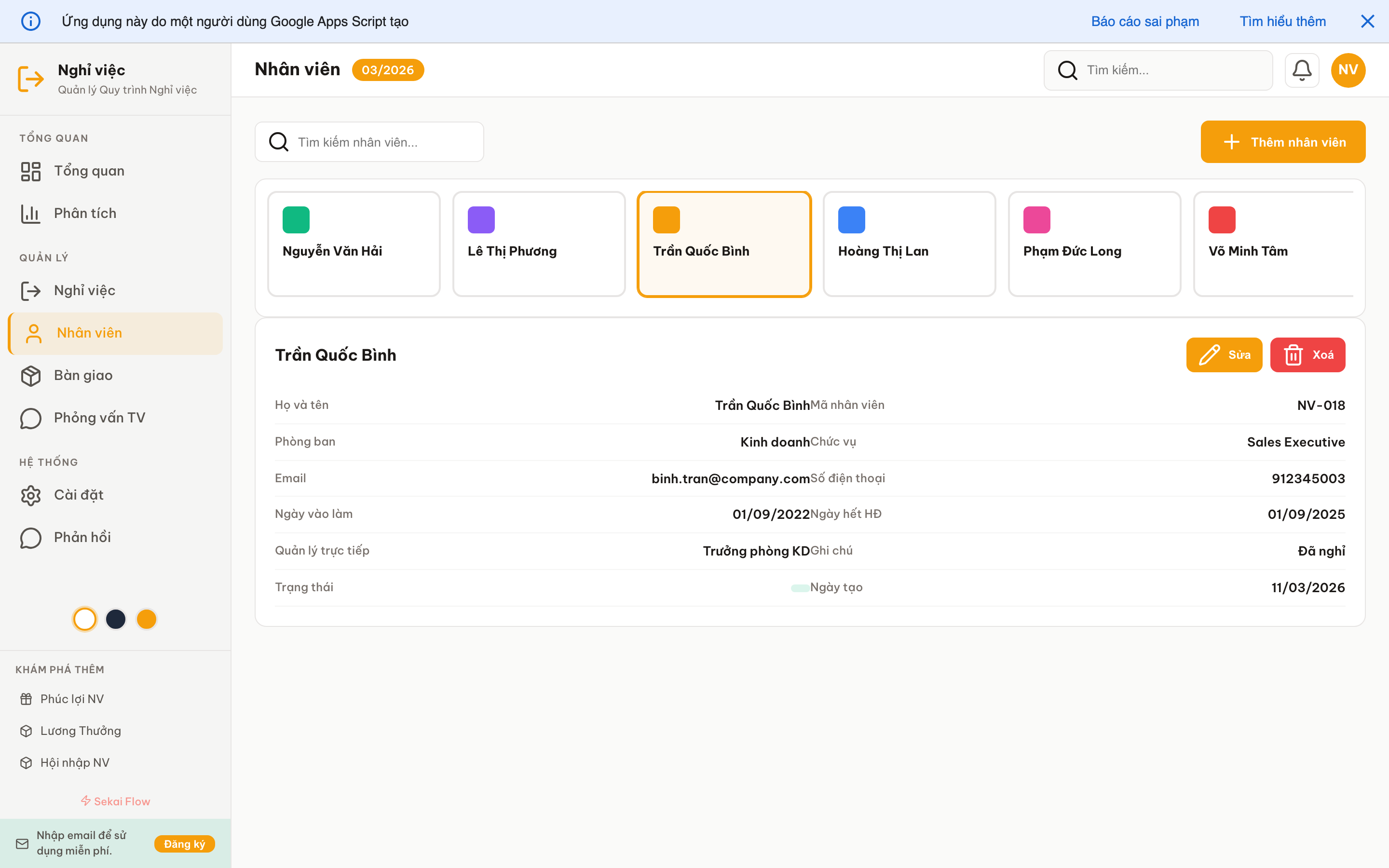 Nghỉ việc screenshot 5