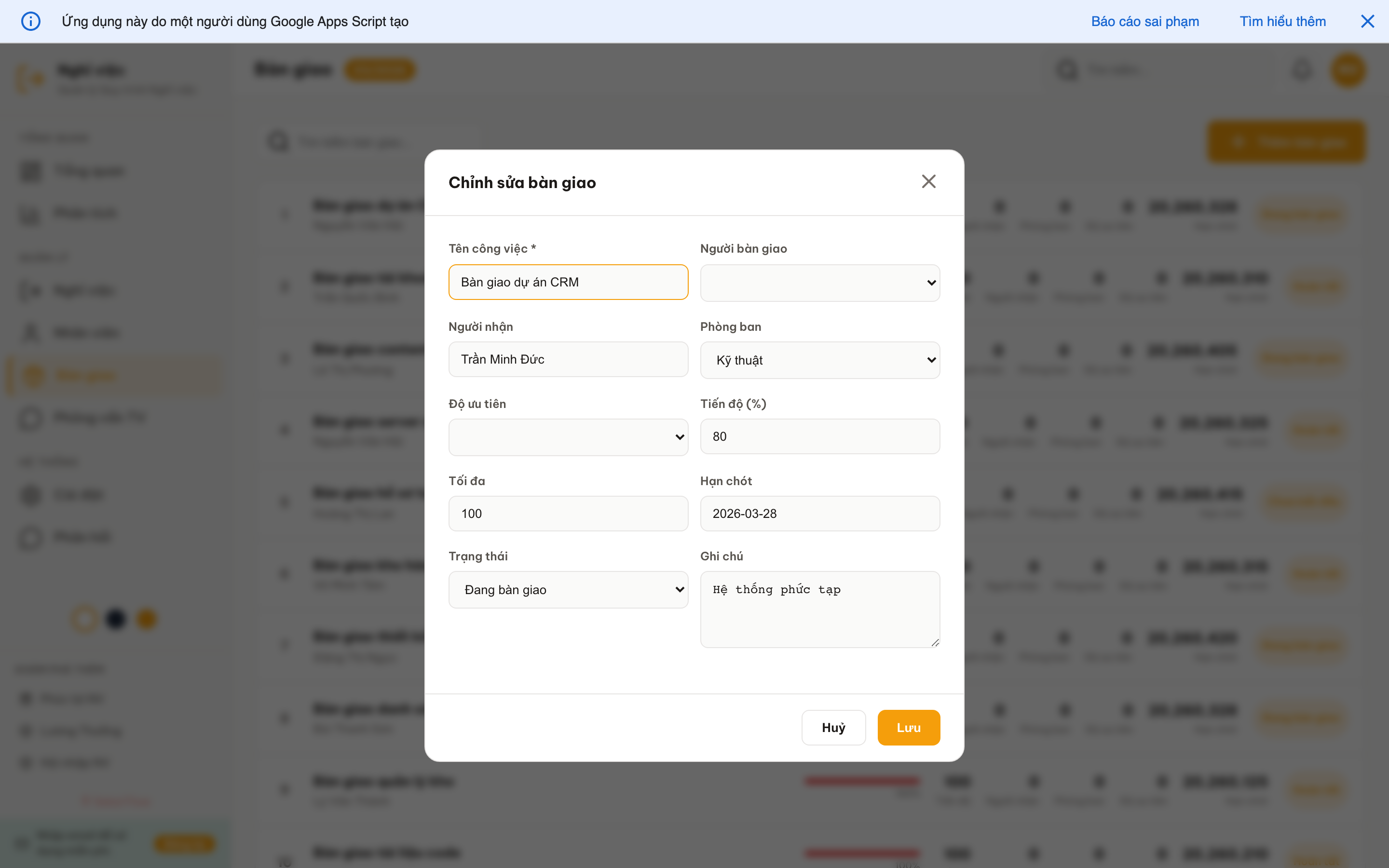 Nghỉ việc screenshot 7