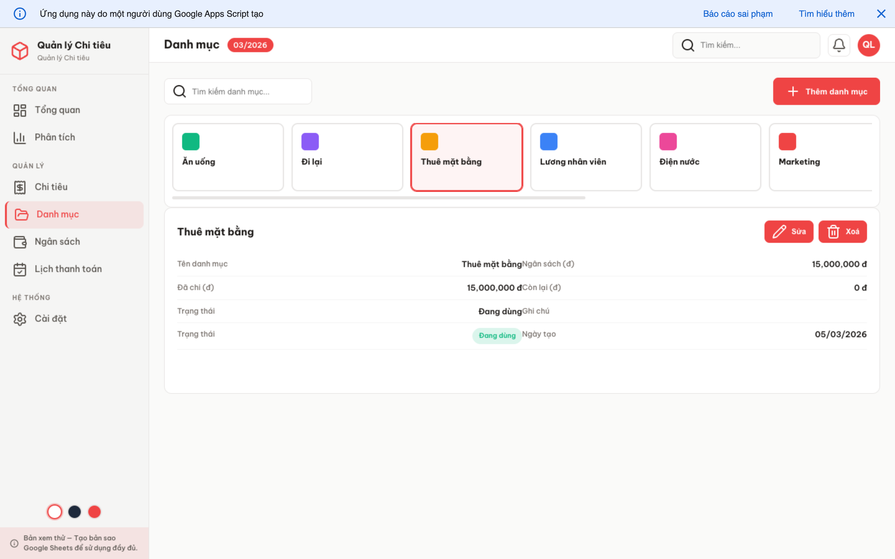 Chi tiêu screenshot 5