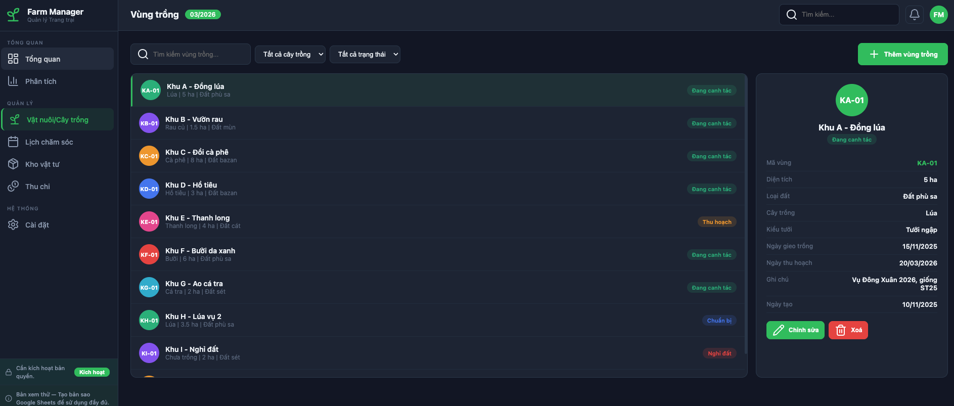 Quản lý Nông trại screenshot 4