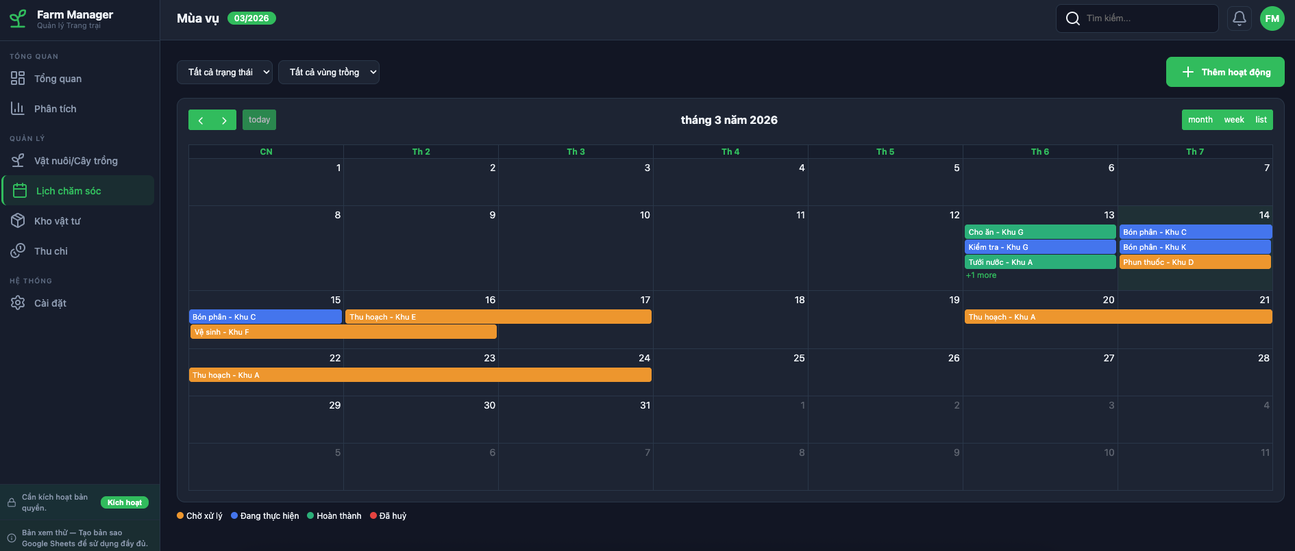 Quản lý Nông trại screenshot 5
