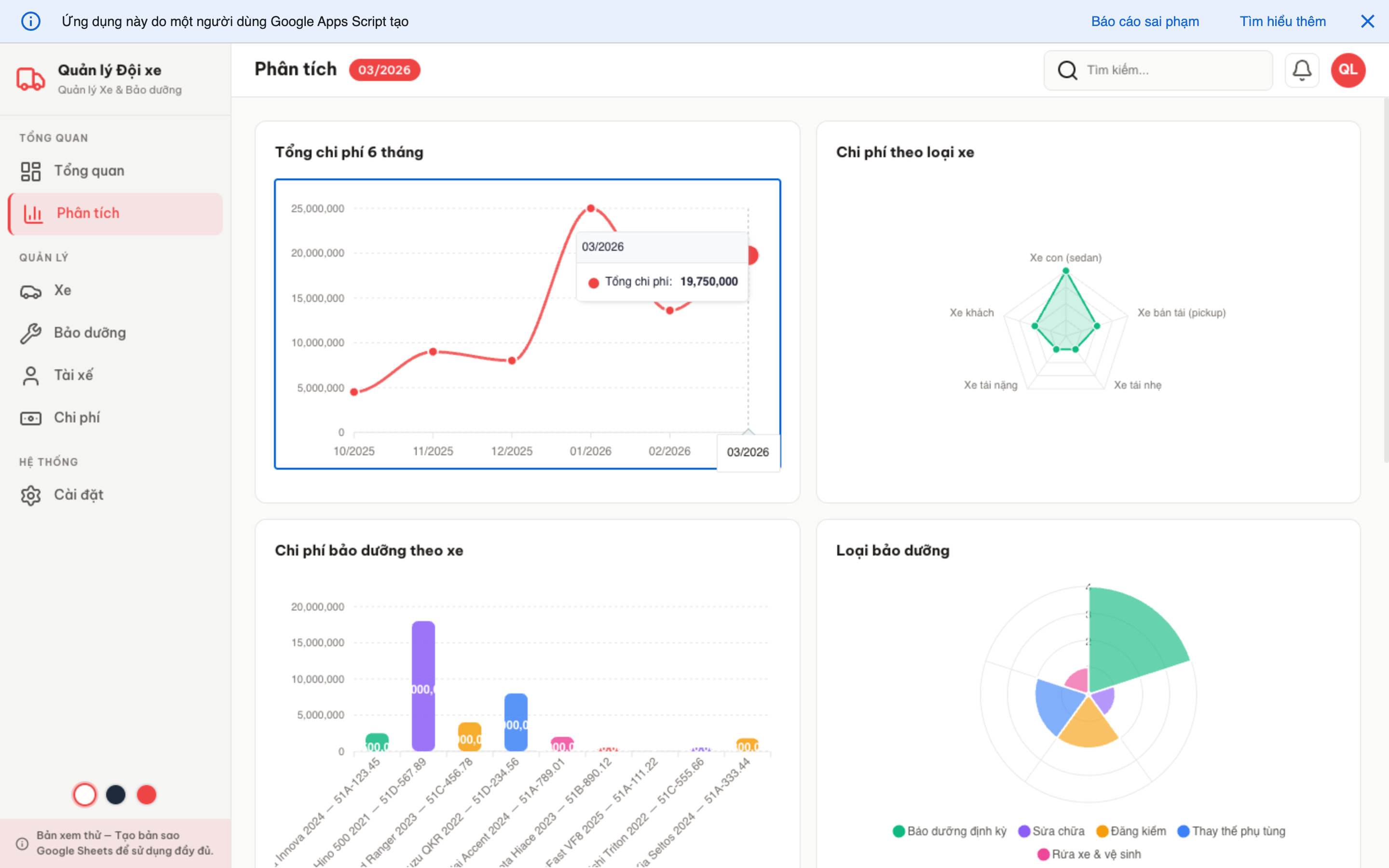 Đội xe screenshot 3