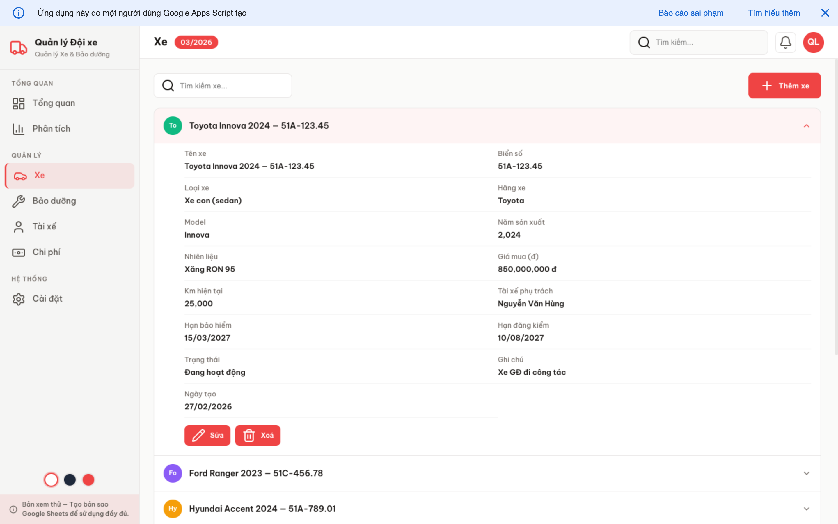 Đội xe screenshot 4