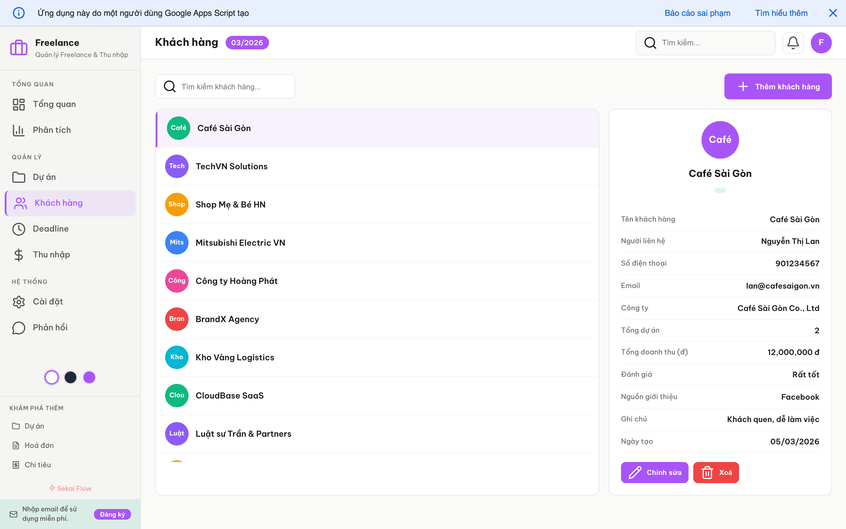 Freelance screenshot 5