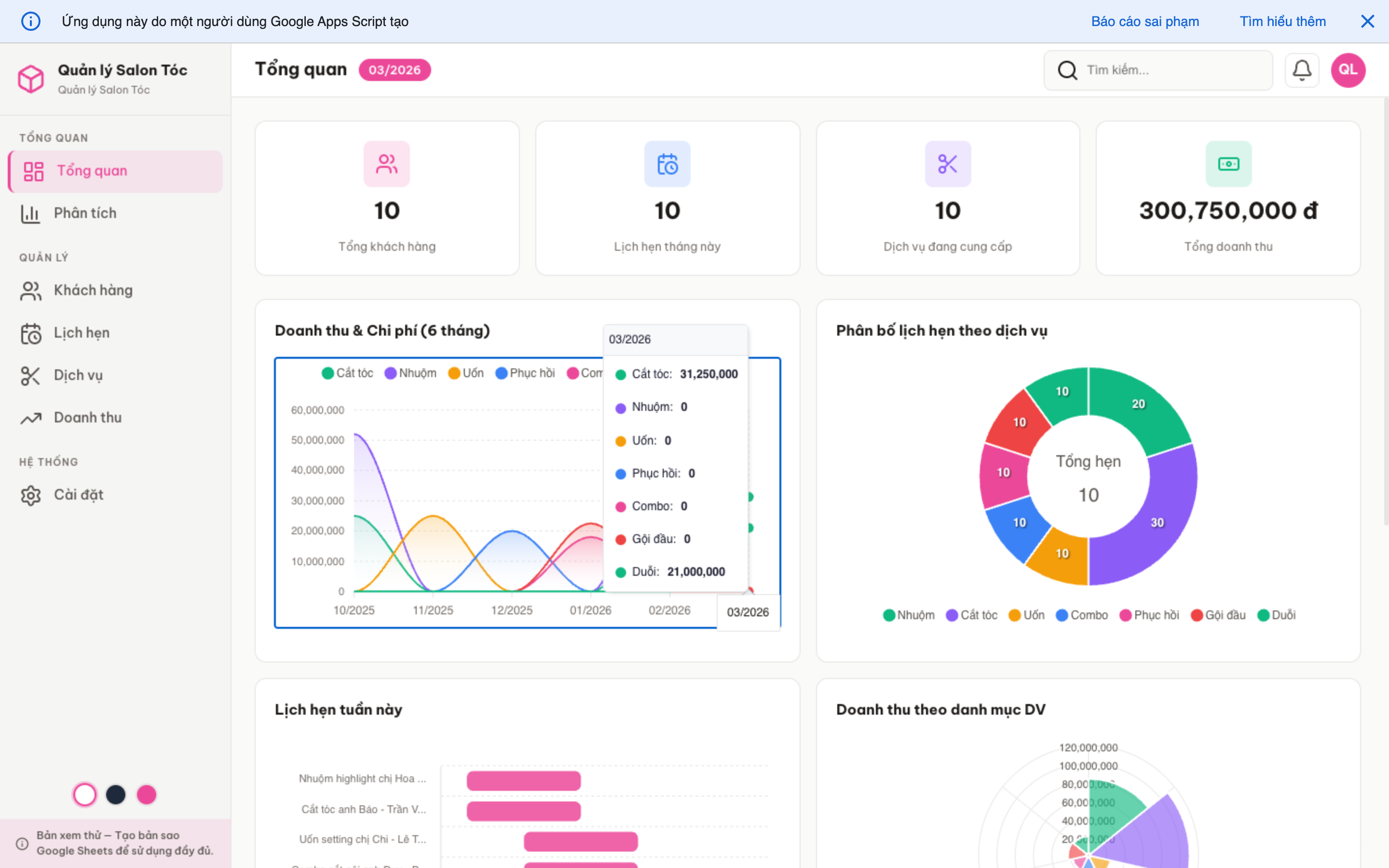 Tiệm Tóc screenshot 1