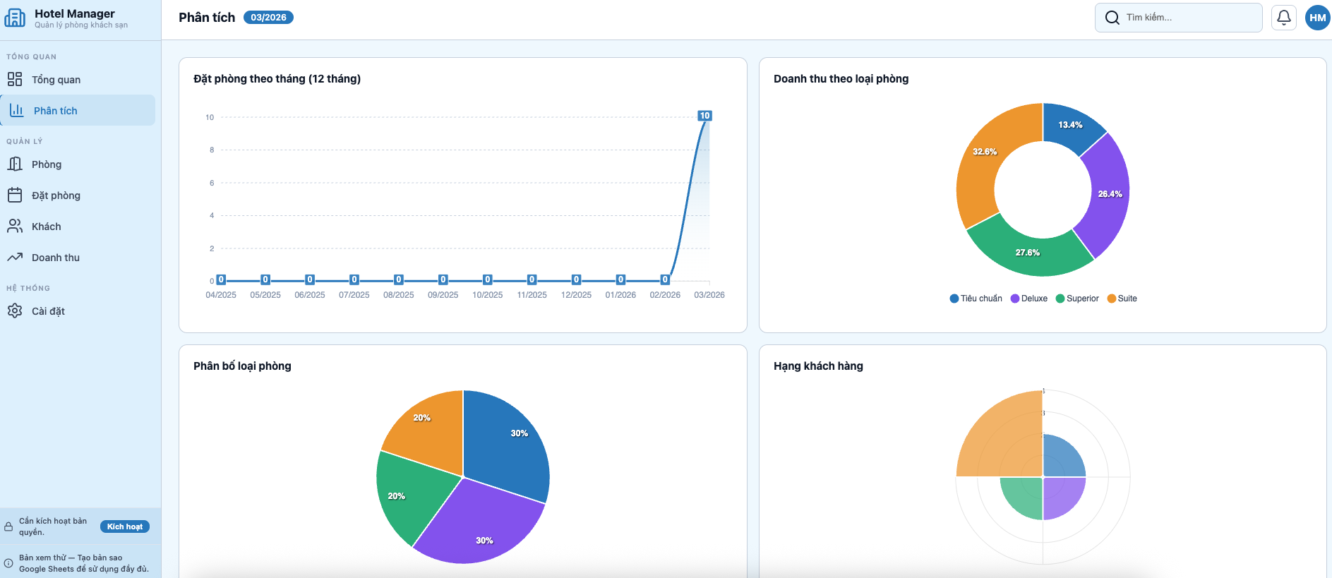 Quản lý Khách sạn screenshot 2
