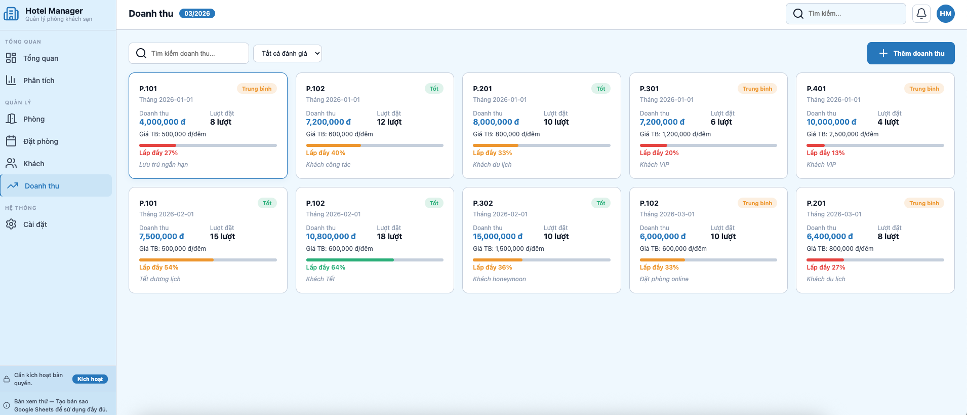 Quản lý Khách sạn screenshot 6