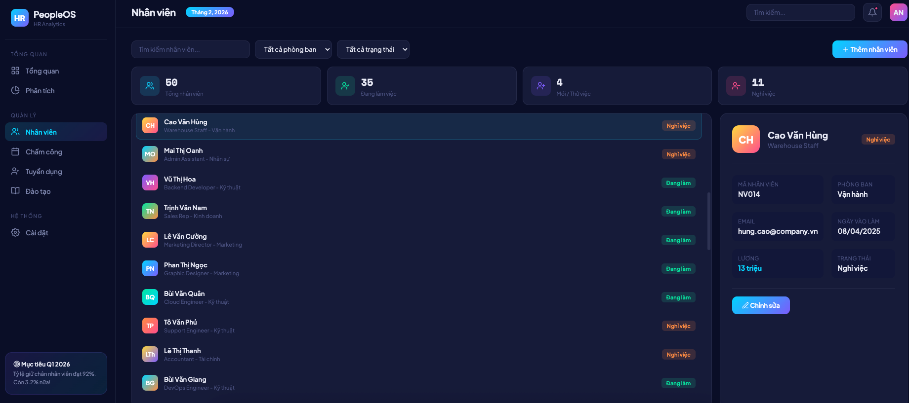 Quản lý Nhân sự screenshot 3