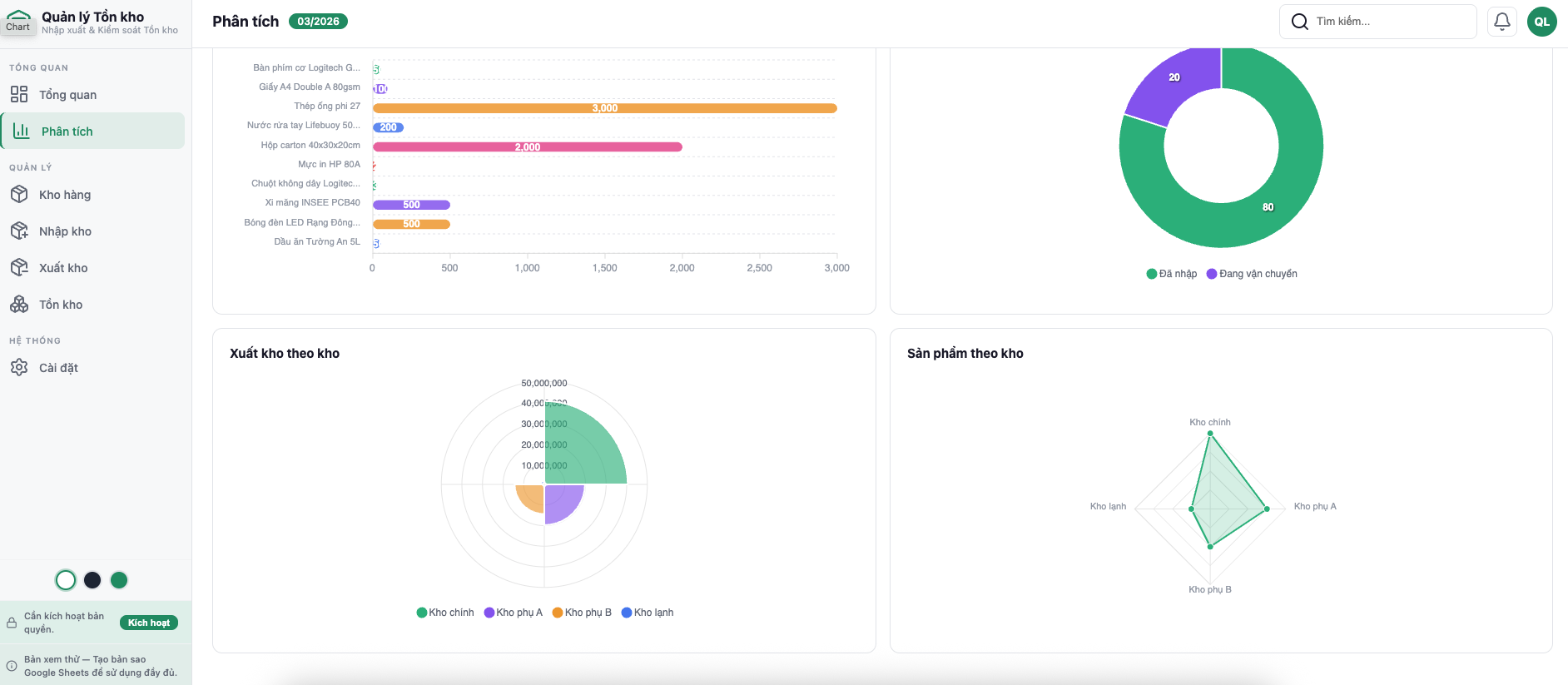 Quản lý Tồn kho screenshot 4