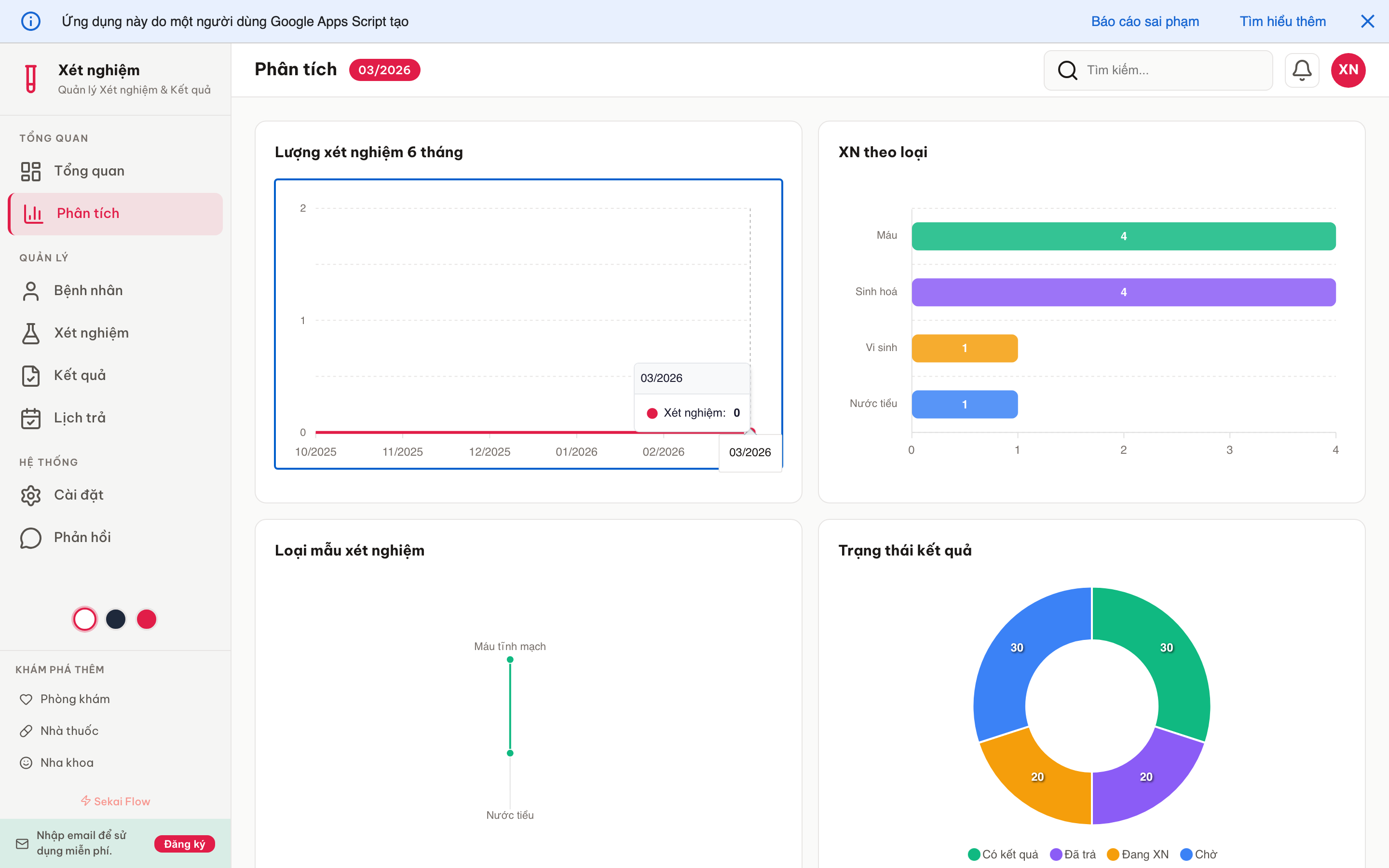 Xét nghiệm screenshot 3