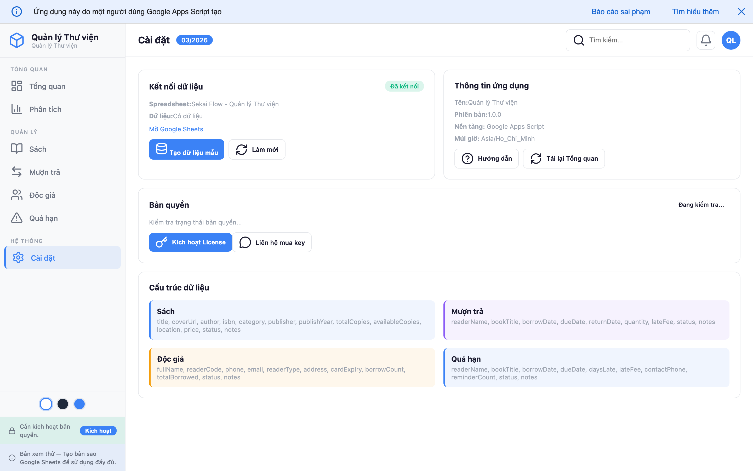 Quản lý Thư viện screenshot 7