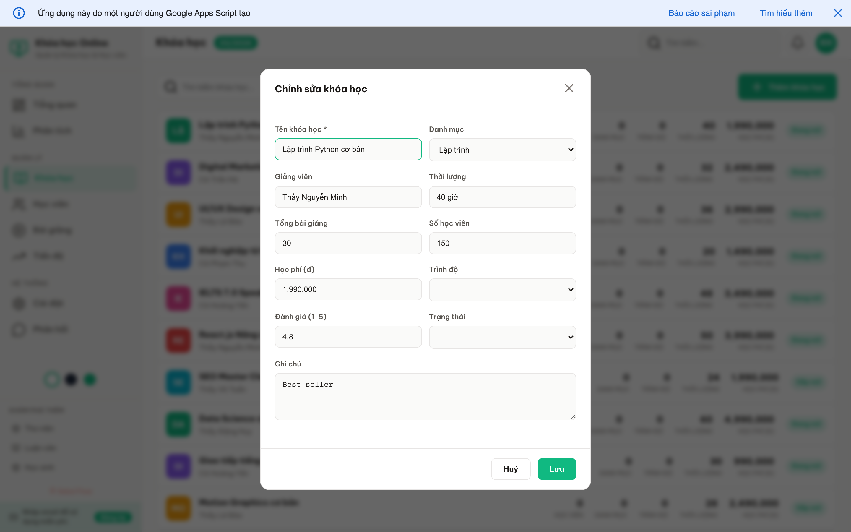 Khóa học Online screenshot 6
