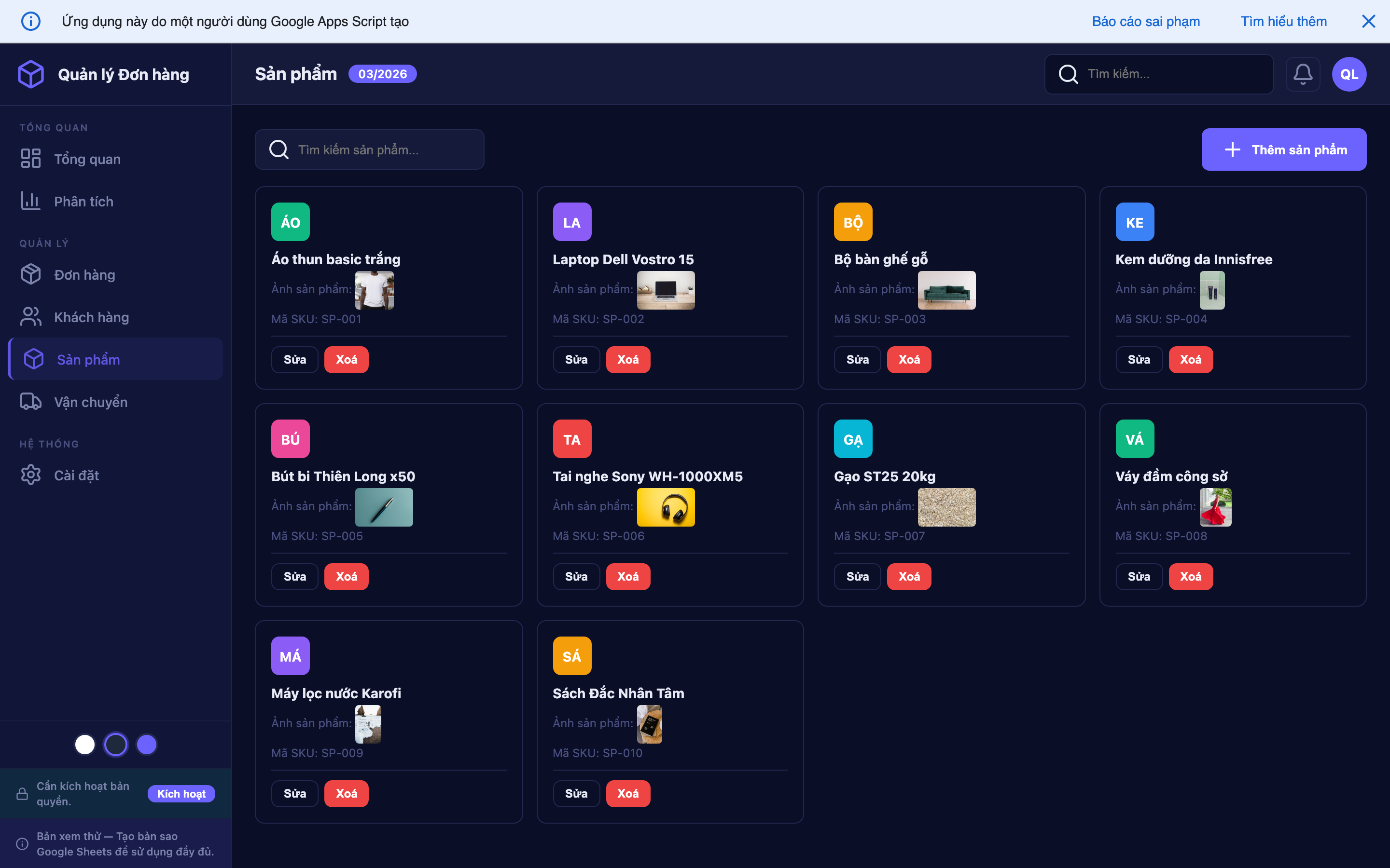 Quản lý Đơn hàng screenshot 5
