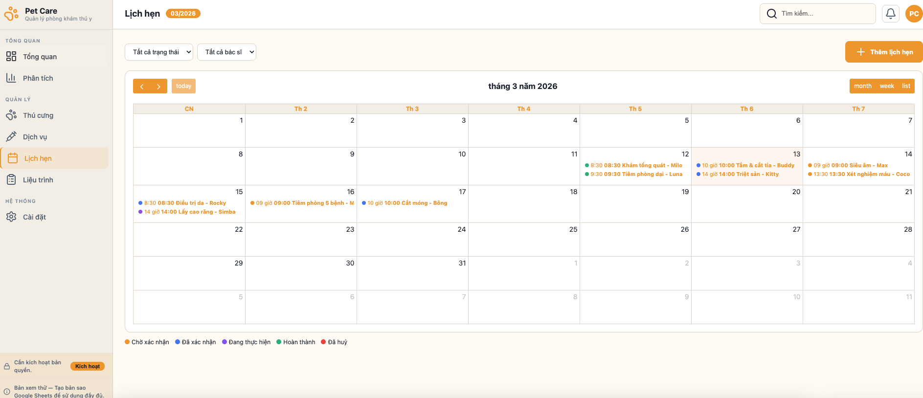 Chăm sóc Thú cưng screenshot 6