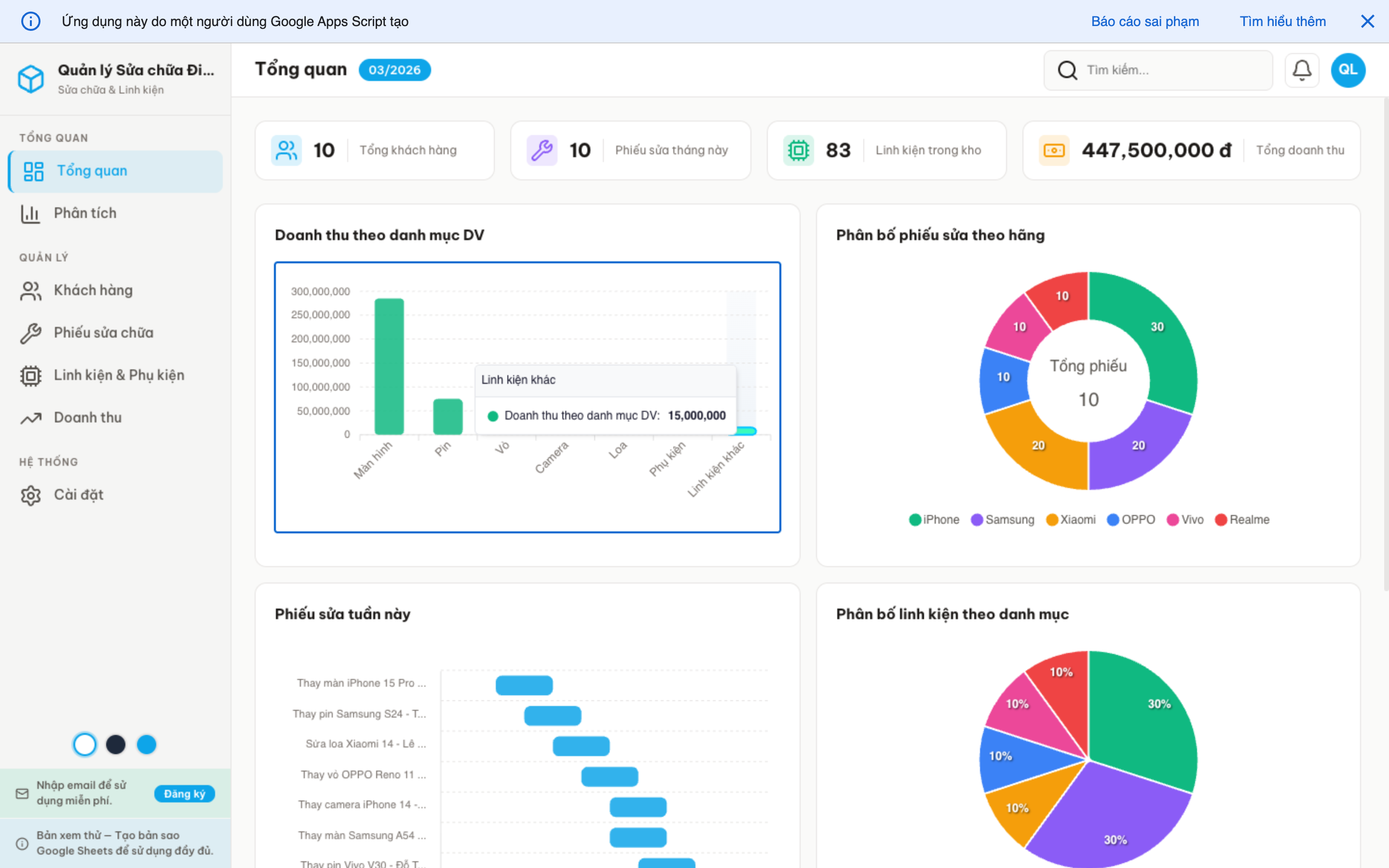 Sửa chữa ĐT screenshot 1