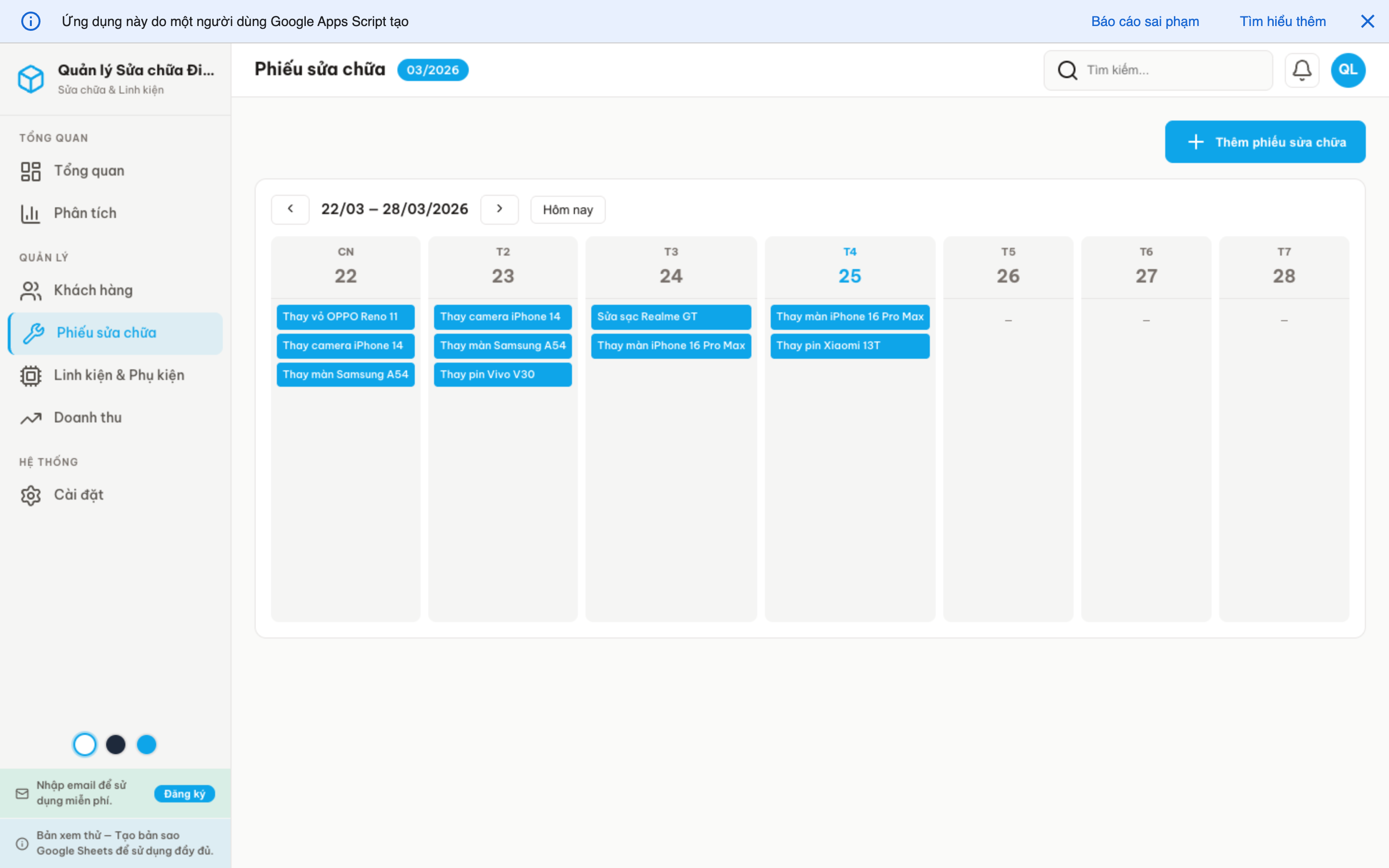 Sửa chữa ĐT screenshot 6