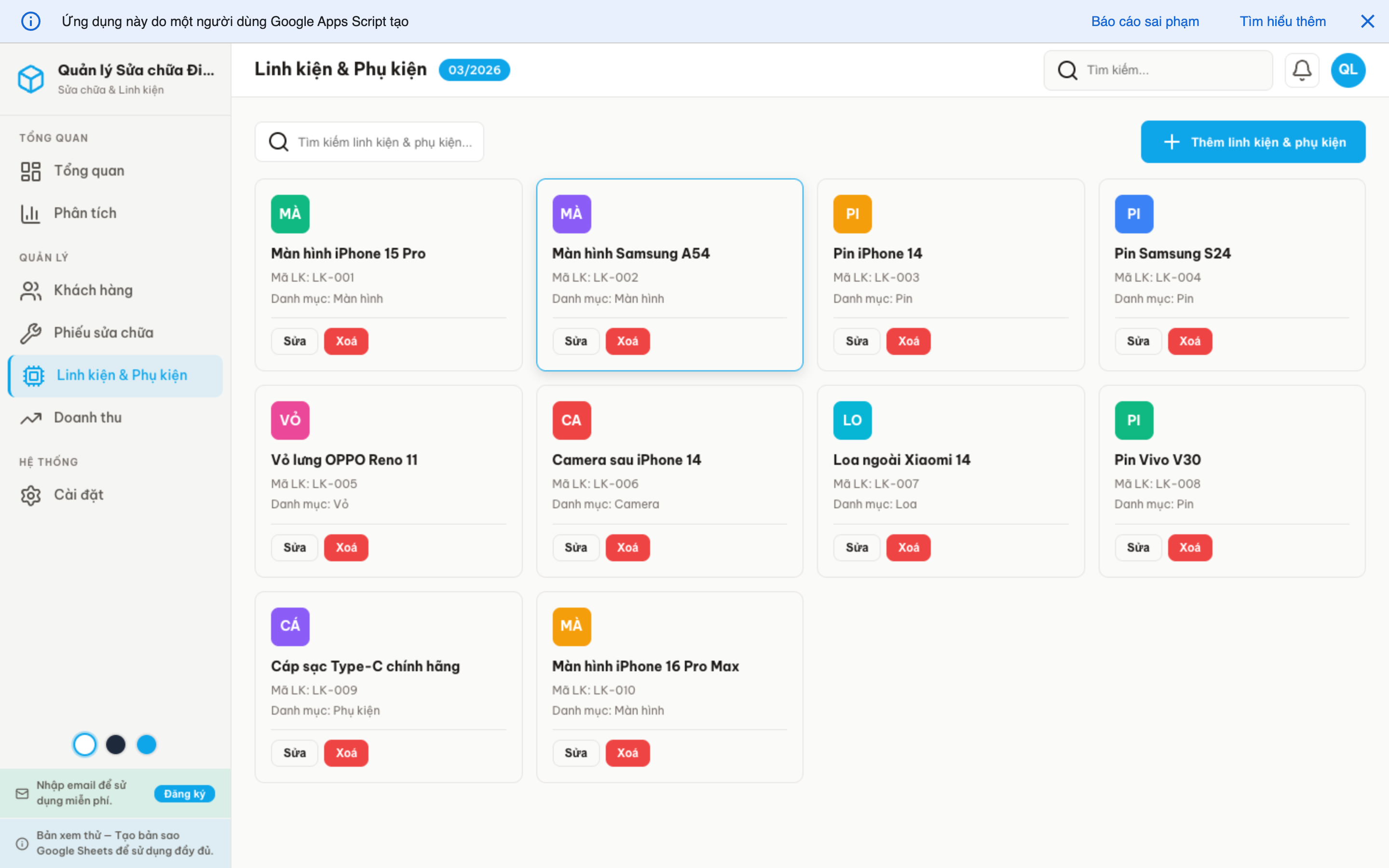 Sửa chữa ĐT screenshot 7