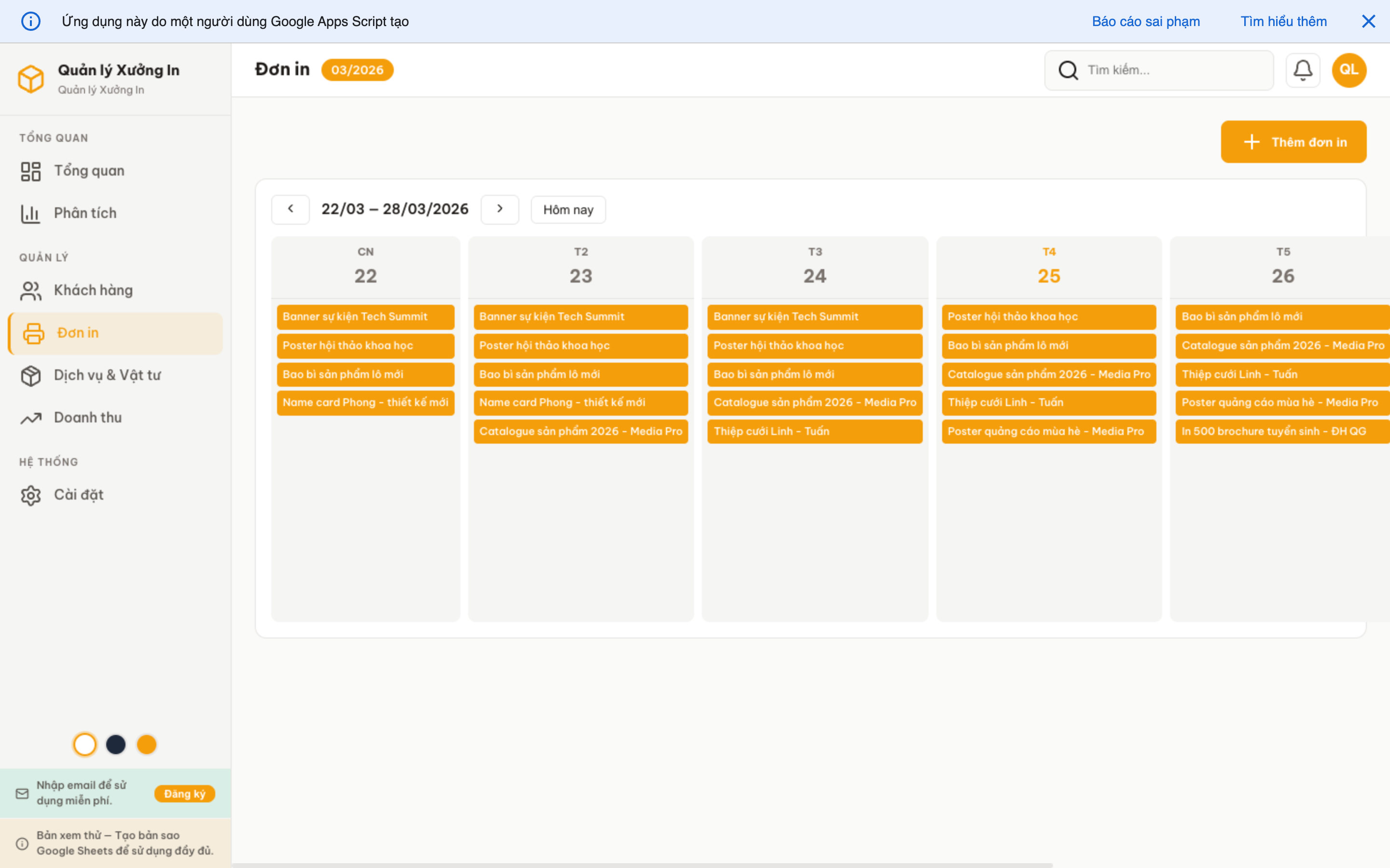 Xưởng In screenshot 6