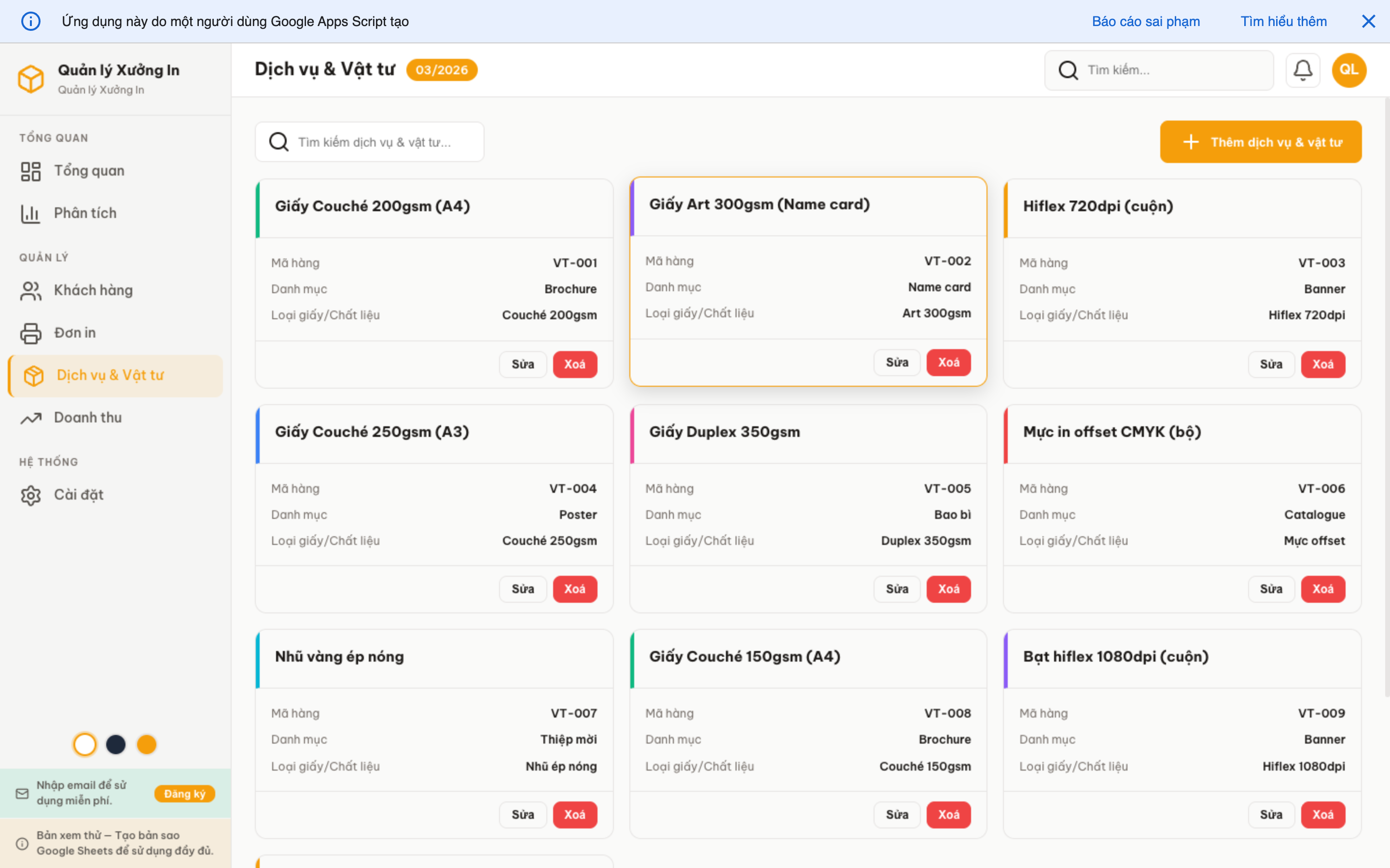 Xưởng In screenshot 7