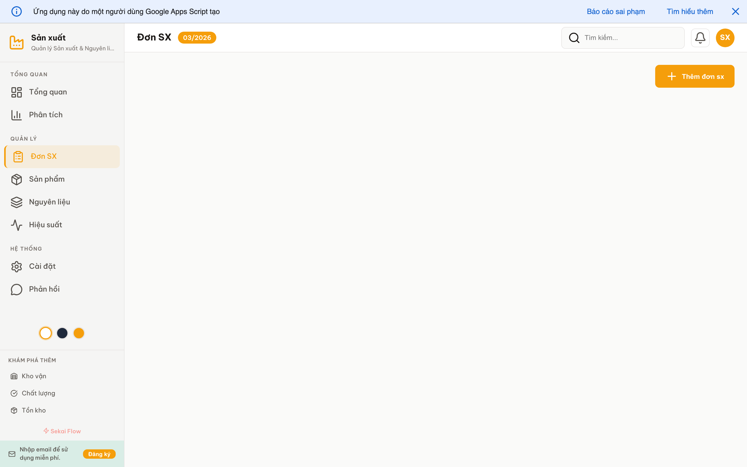 Sản xuất screenshot 4