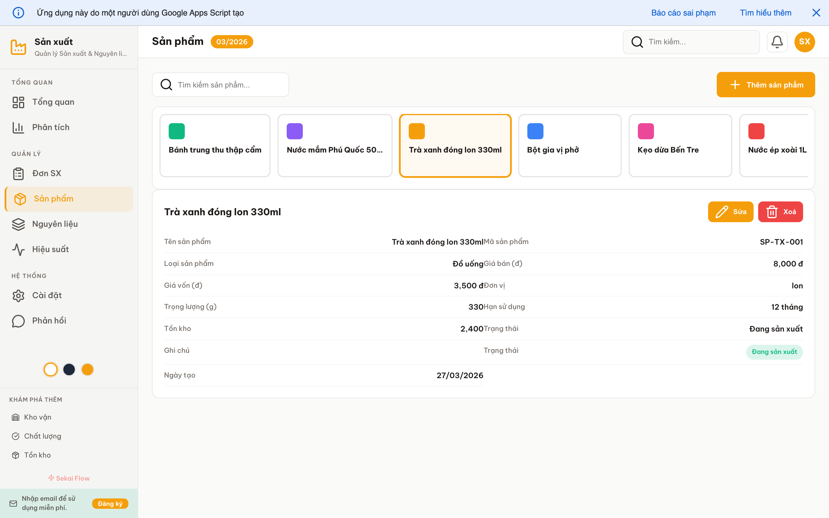 Sản xuất screenshot 5