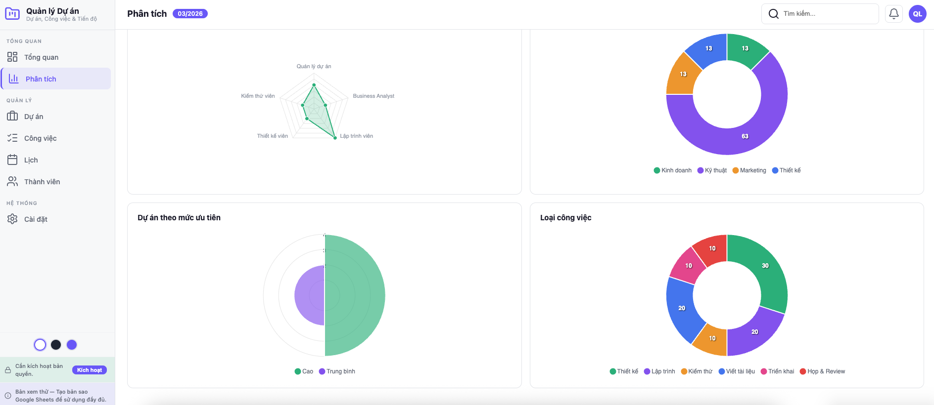 Quản lý Dự án screenshot 3
