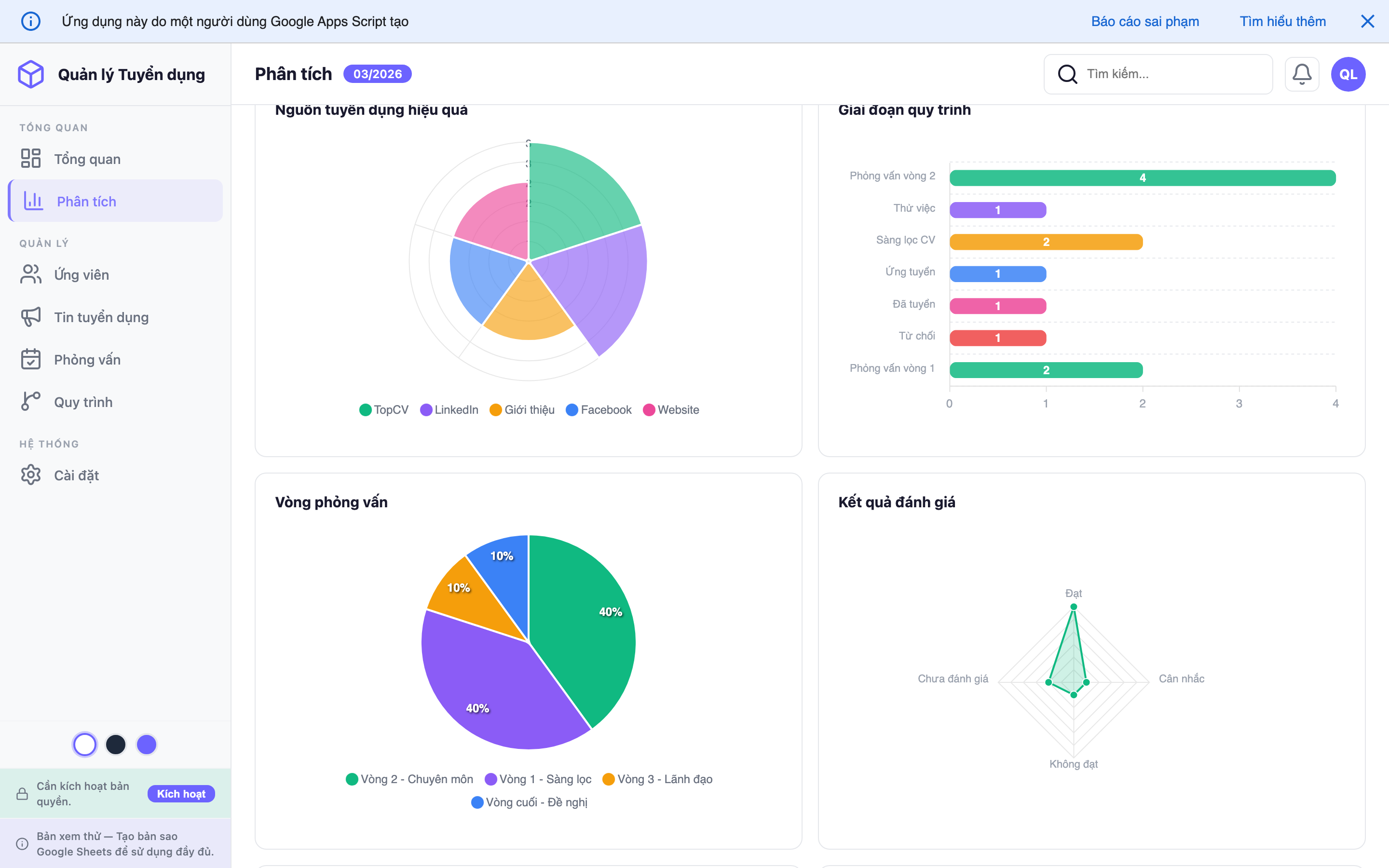 Quản lý Tuyển dụng screenshot 2