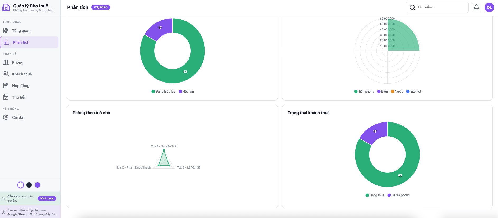 Quản lý Cho thuê screenshot 3