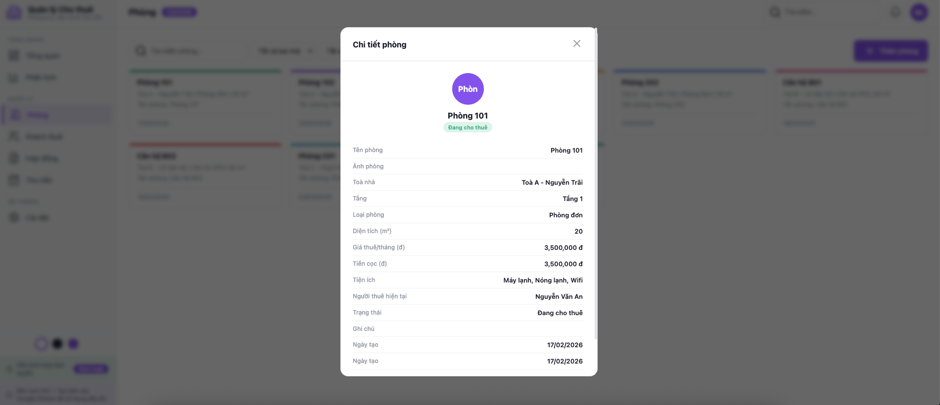 Quản lý Cho thuê screenshot 4