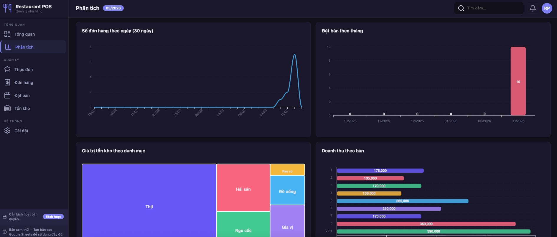 Quản lý Nhà hàng screenshot 3