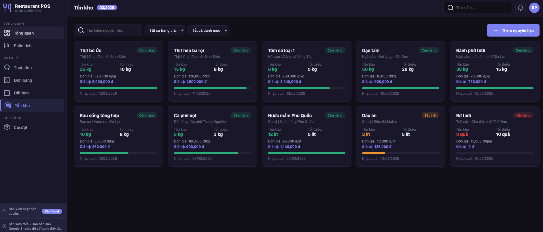 Quản lý Nhà hàng screenshot 5